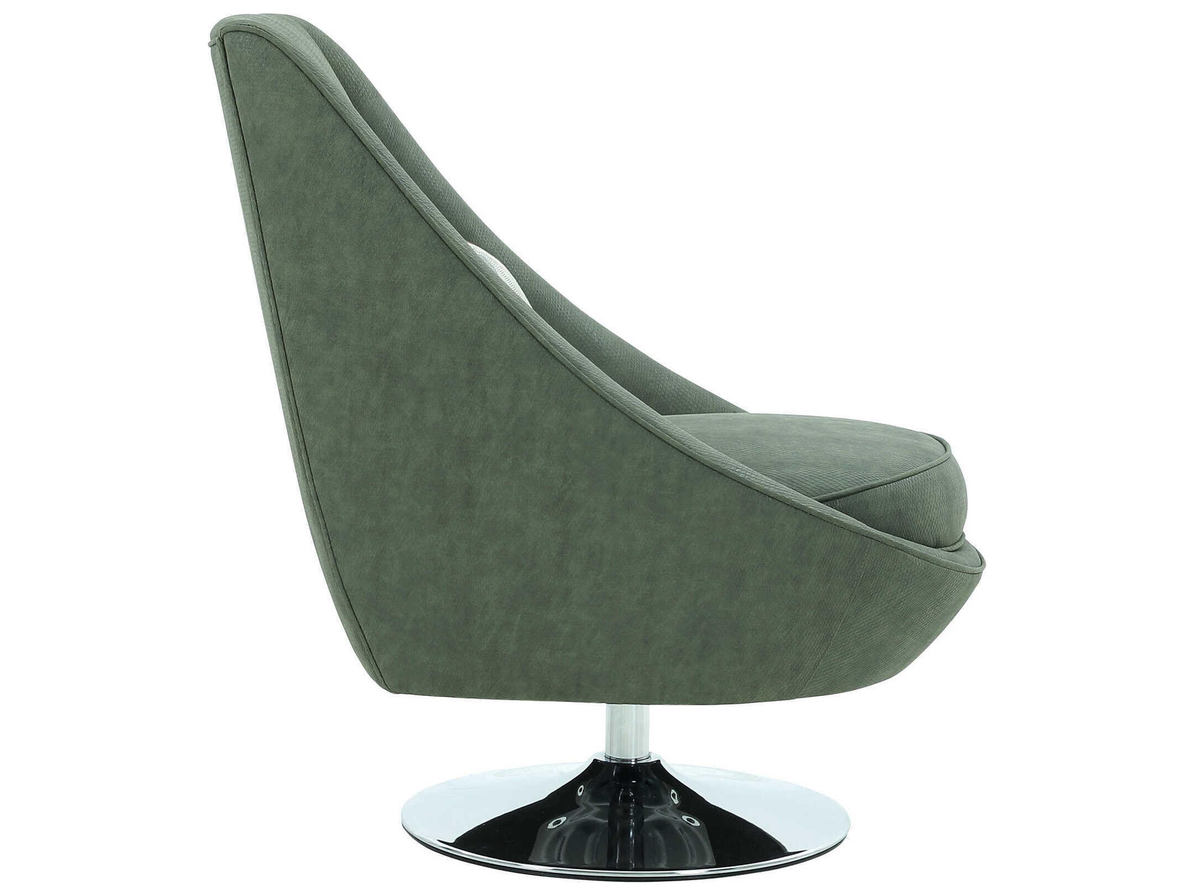 Pasargad Home Noho Mason Swivel Green Accent Chair