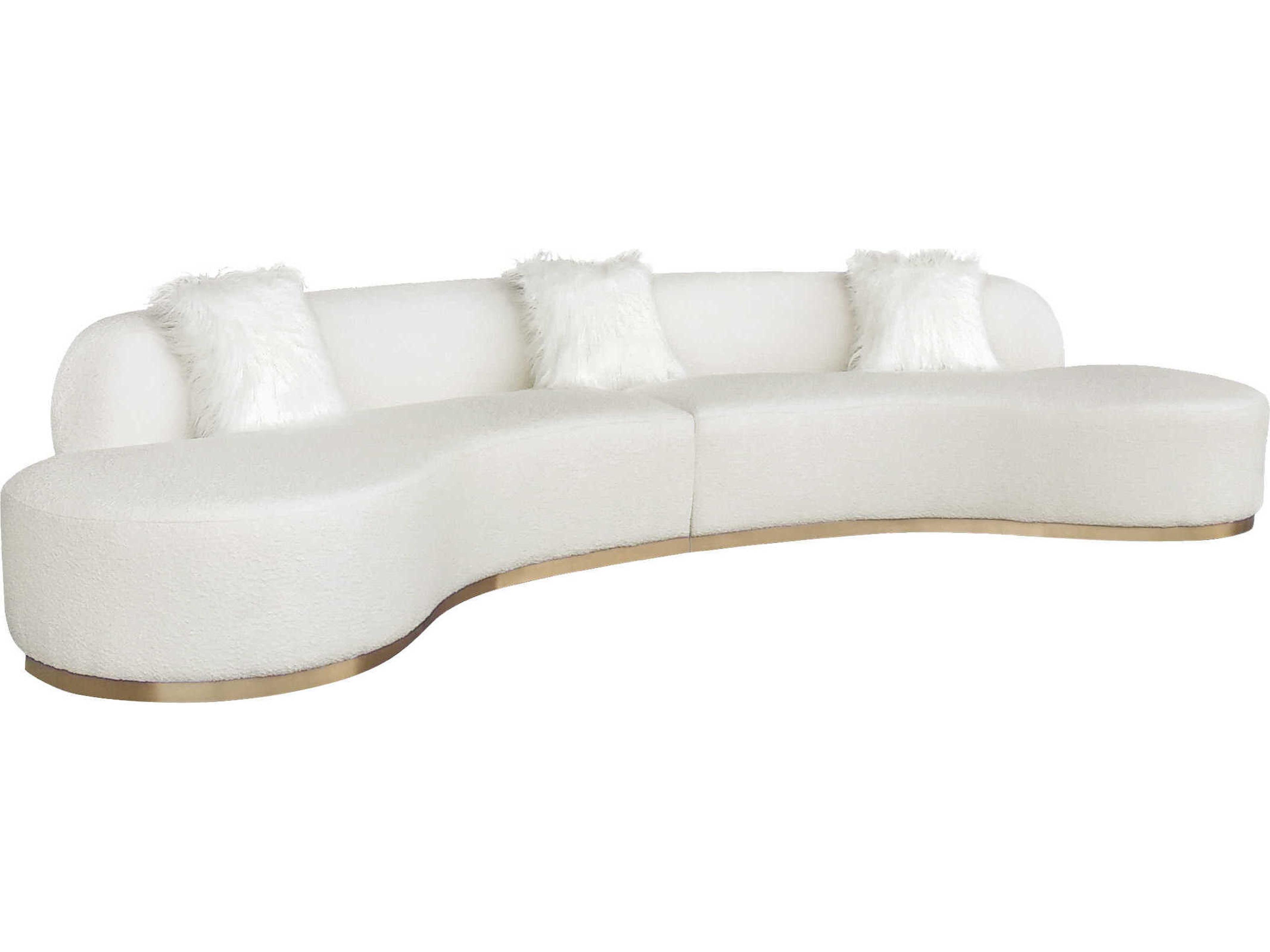 Noho Simona Cream White Upholstered Sofa