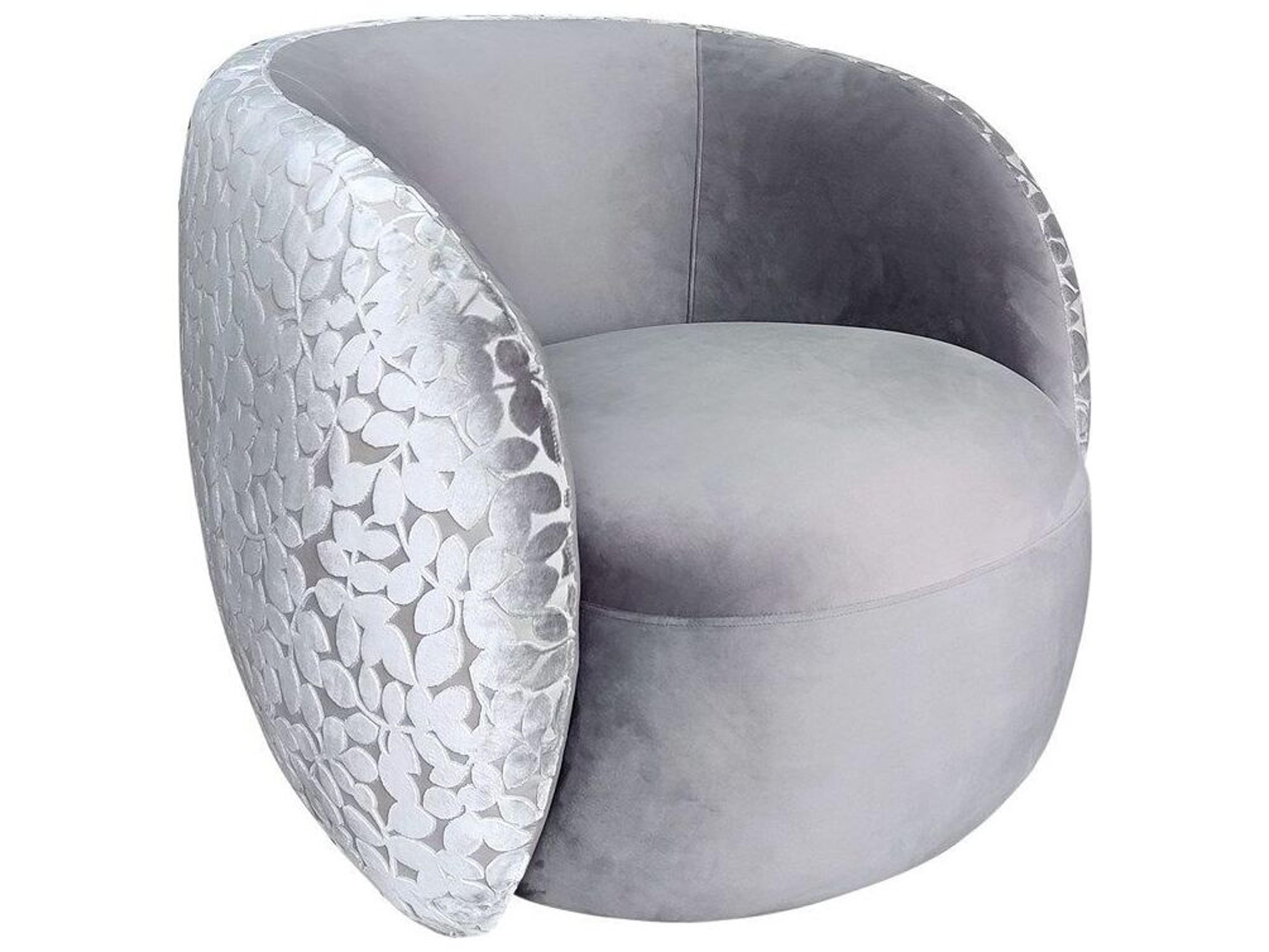 Noho Allure Swivel Gray Accent Chair