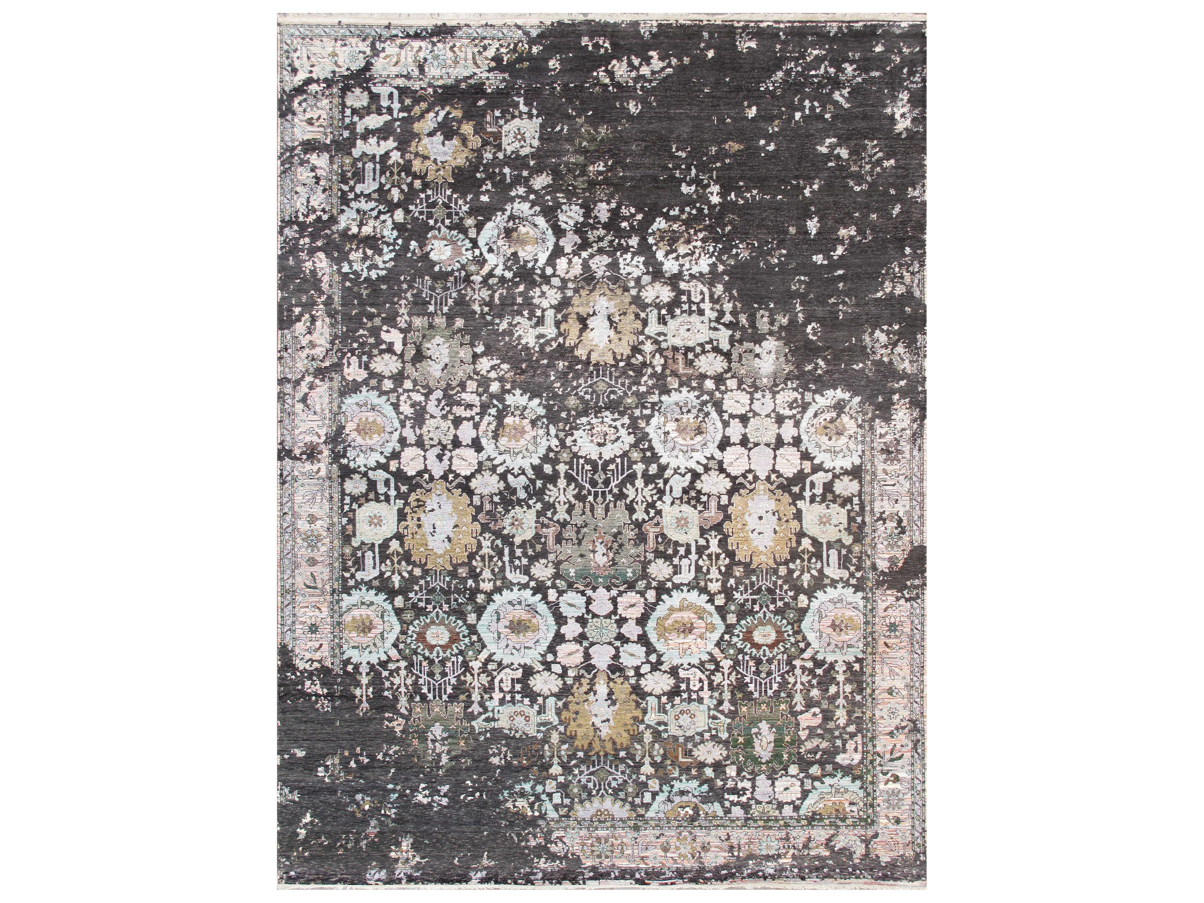 Transitional Bordered Area Rug