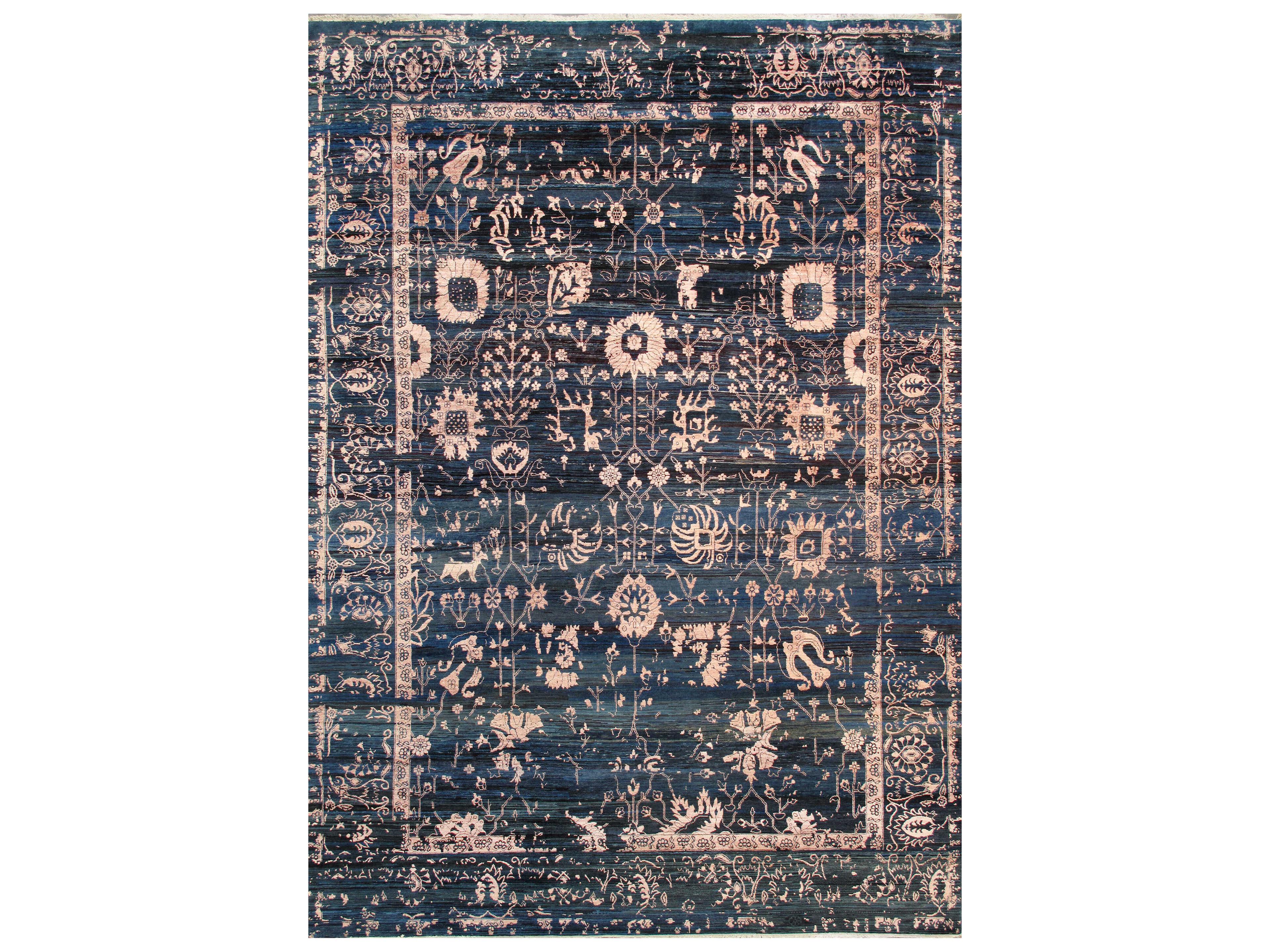 Transitional Bordered Area Rug