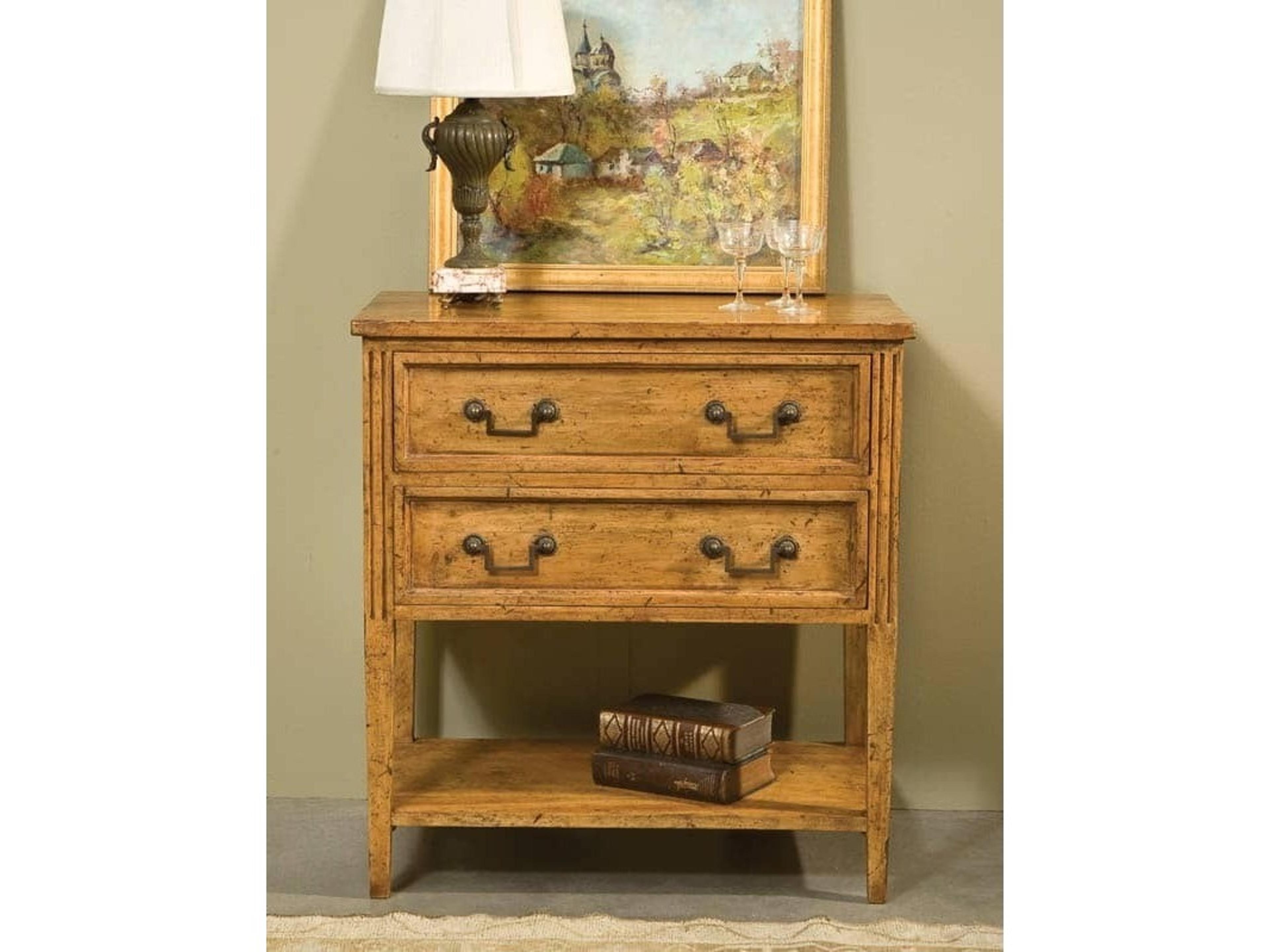 Rectangular Wood Olde Pine End Table