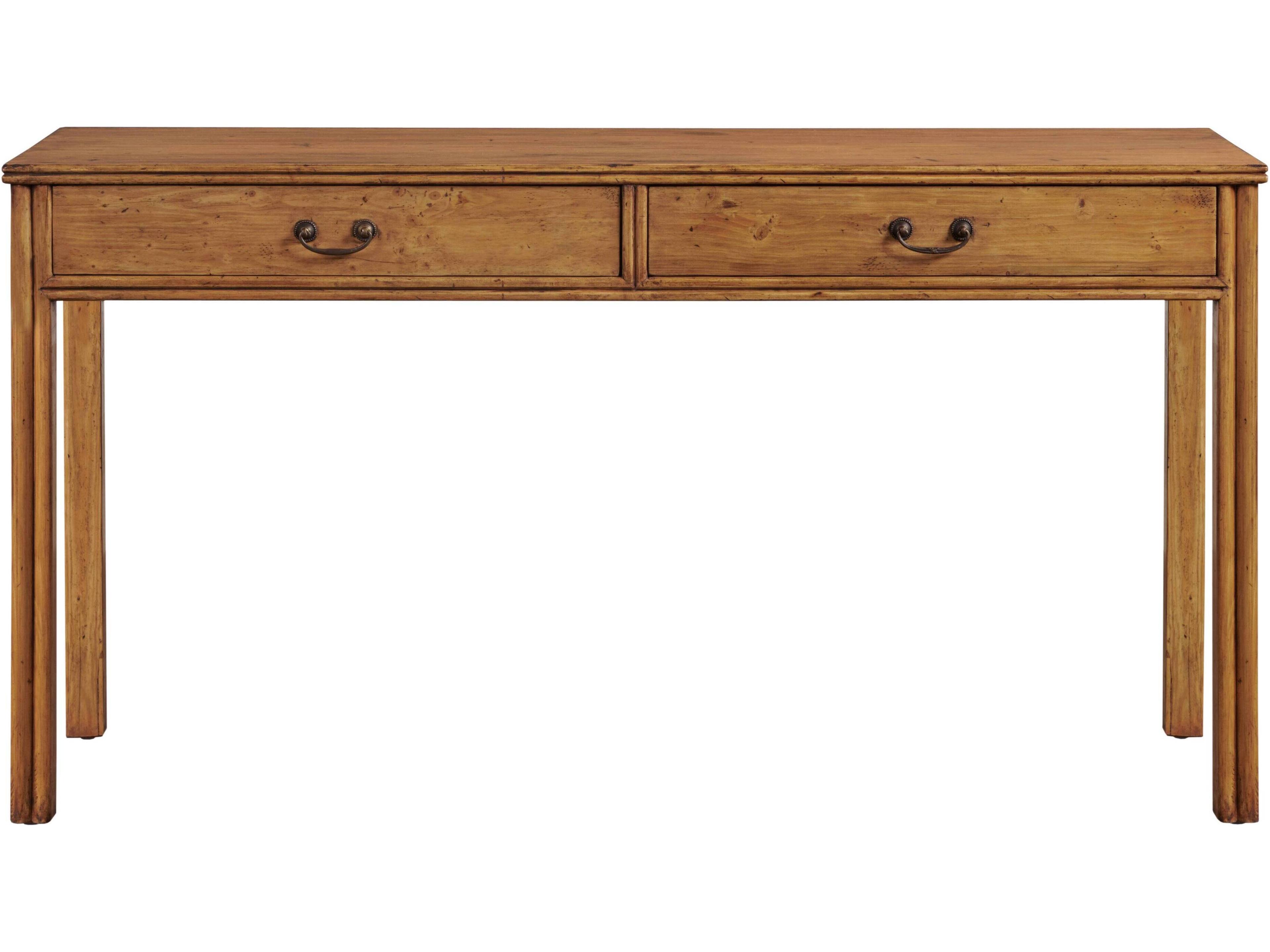 Port Eliot Rectangular Wood Olde Pine Console Table