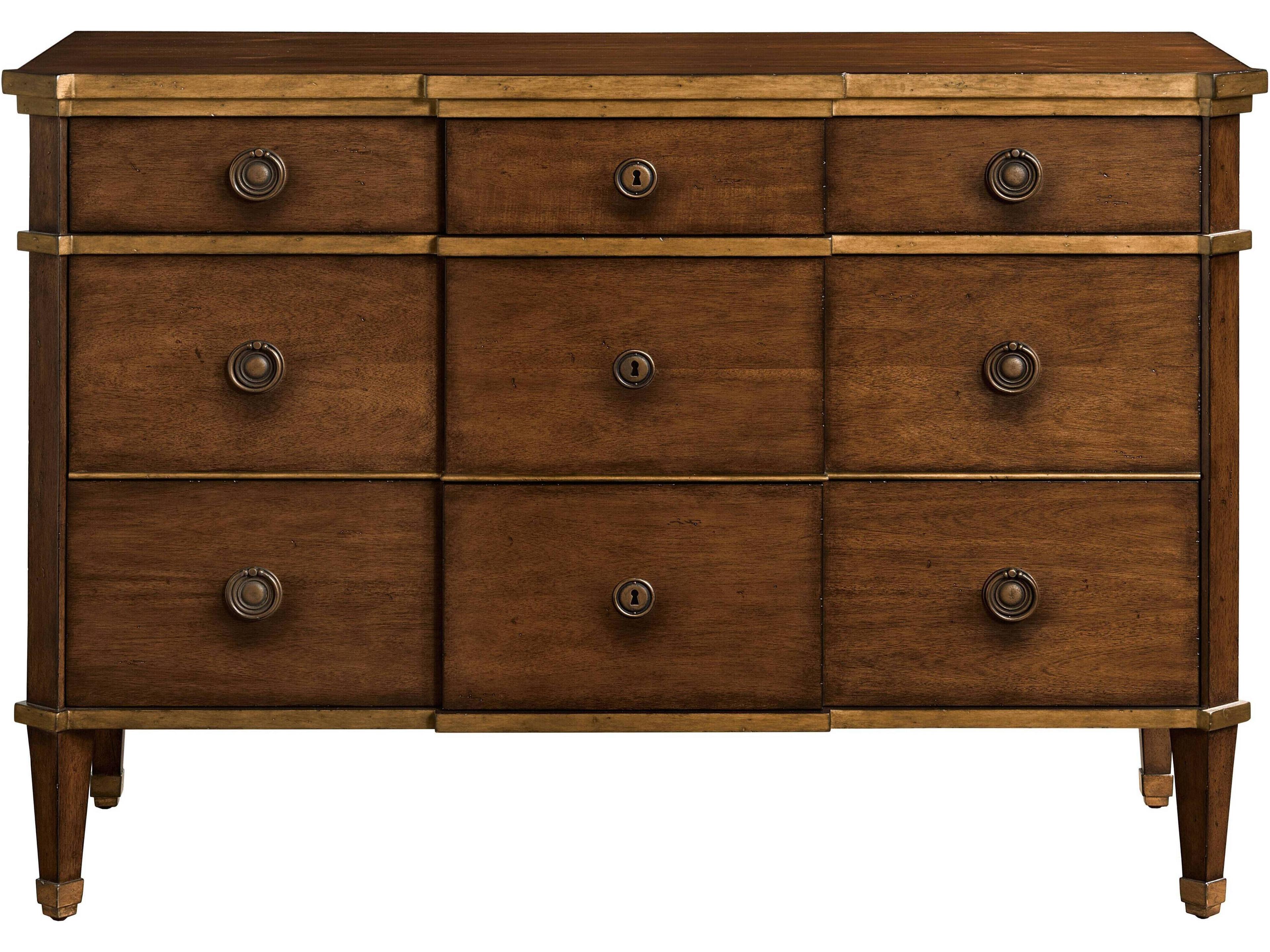 3-Drawers Brown Dresser