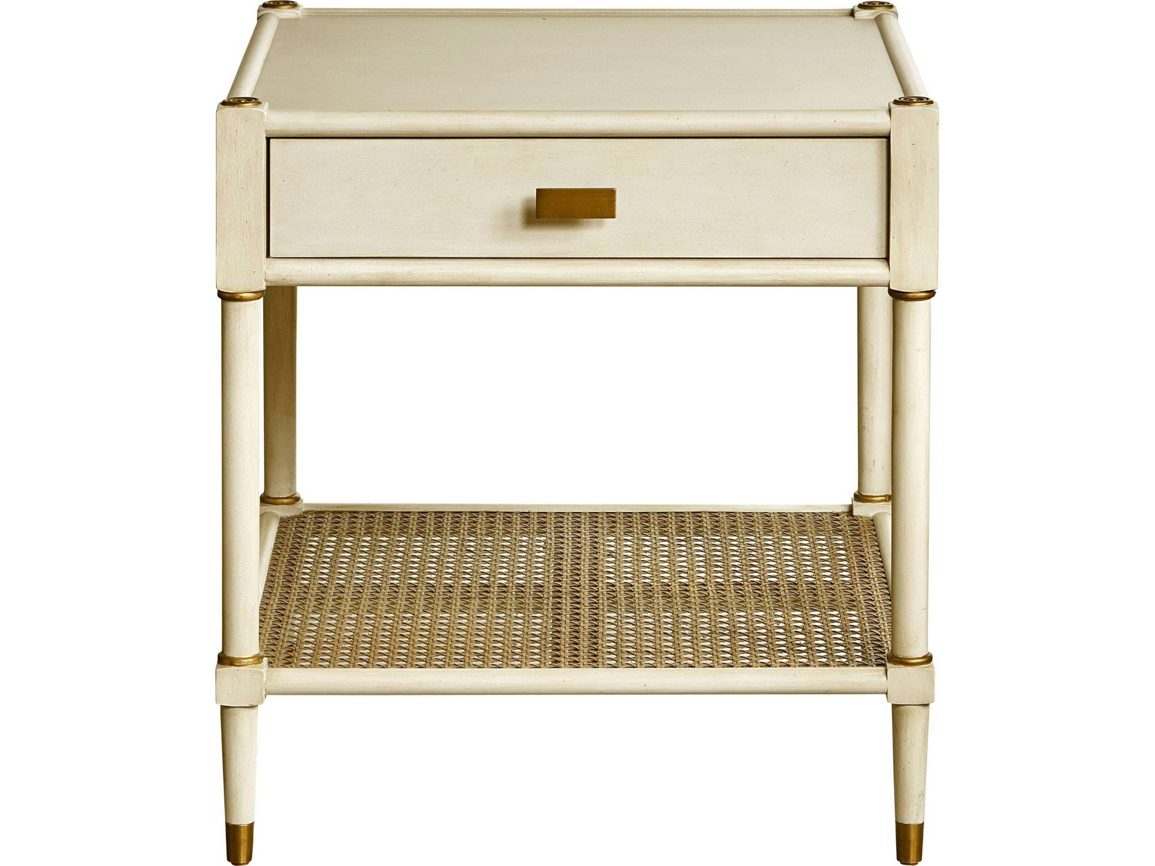 Rectangular Wood Linen End Table