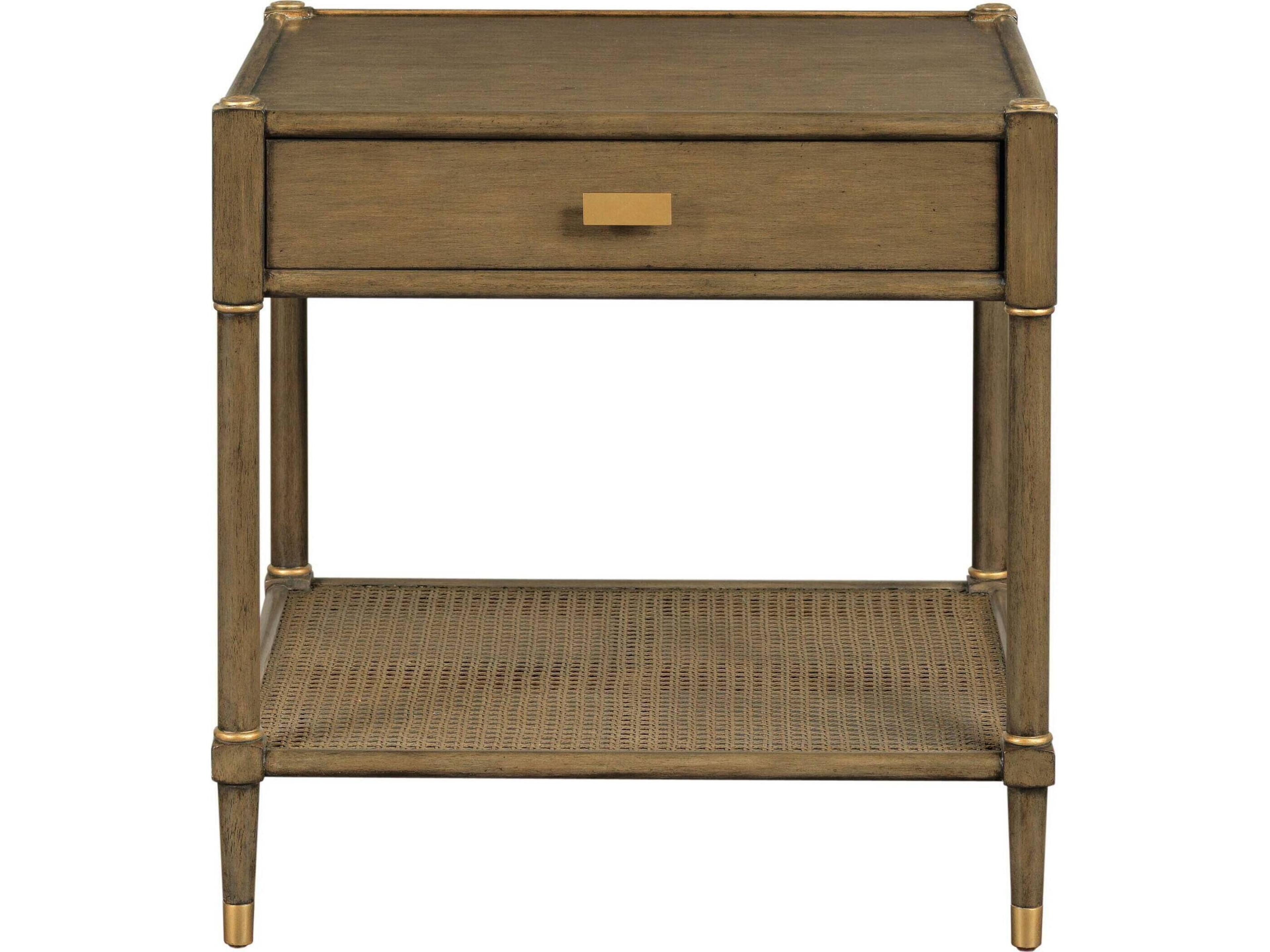 Rectangular Wood Light Walnut End Table