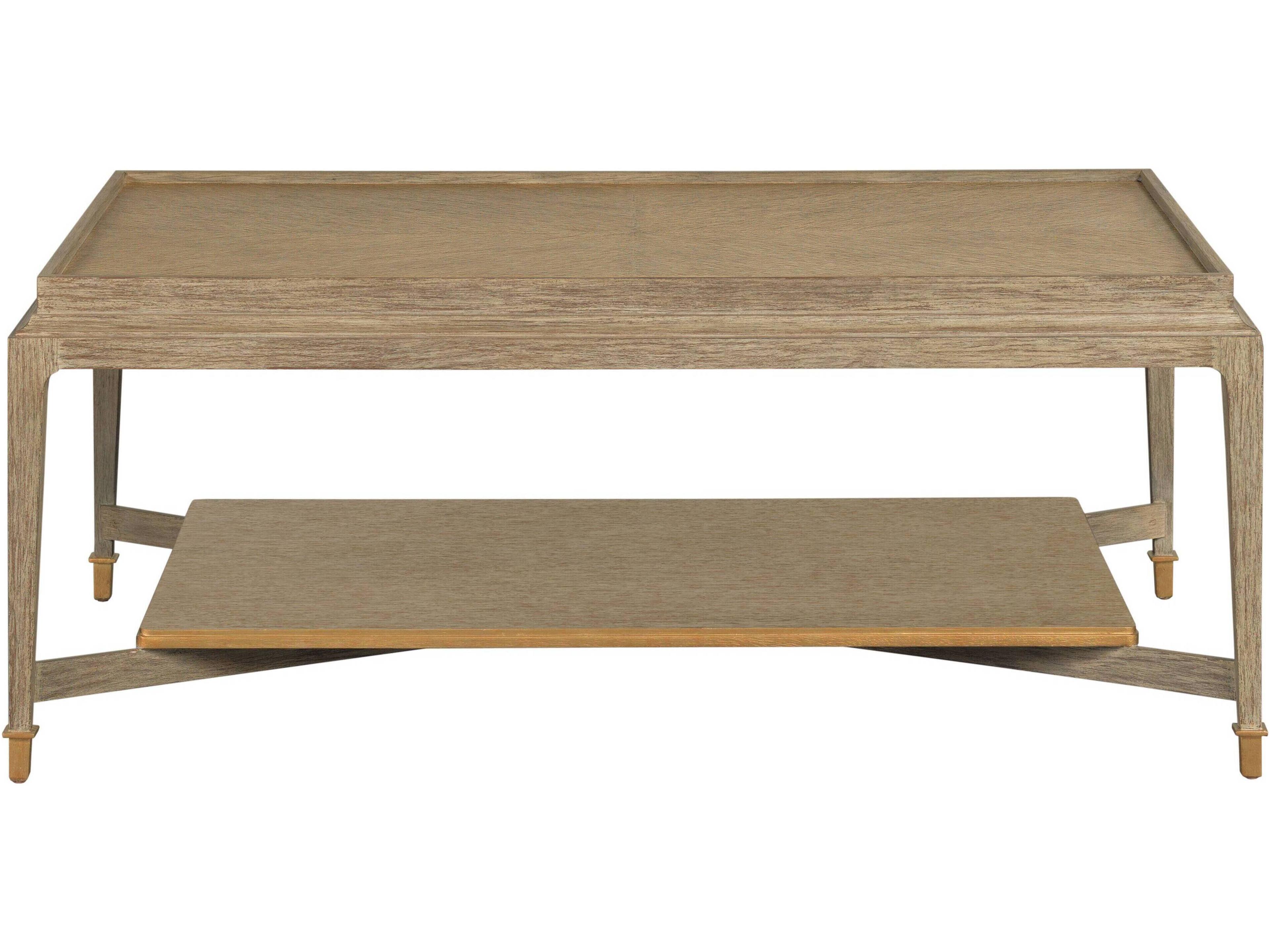 Rectangular Wood Washed Oak Coffee Table