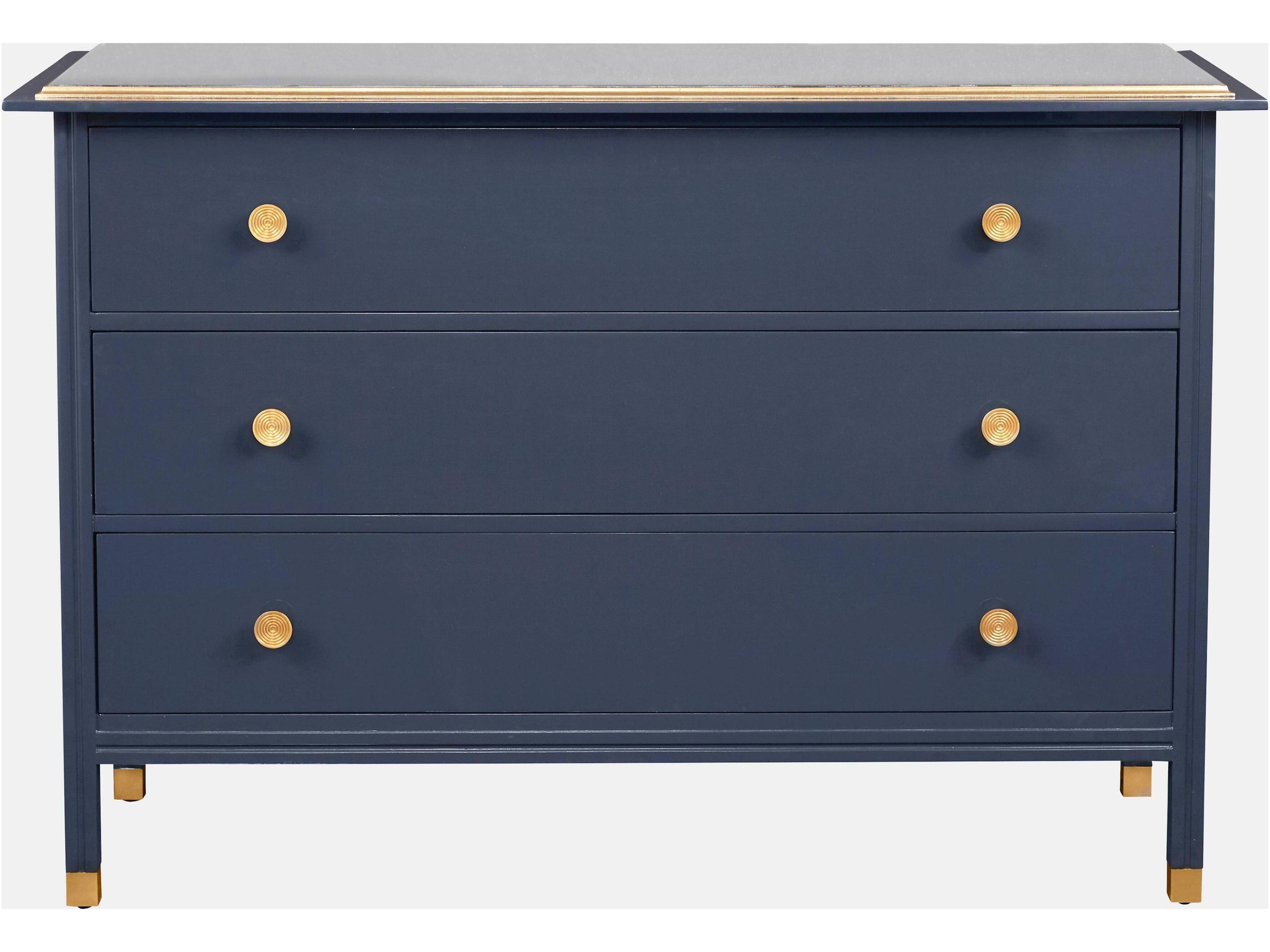 3-Drawers Blue Dresser