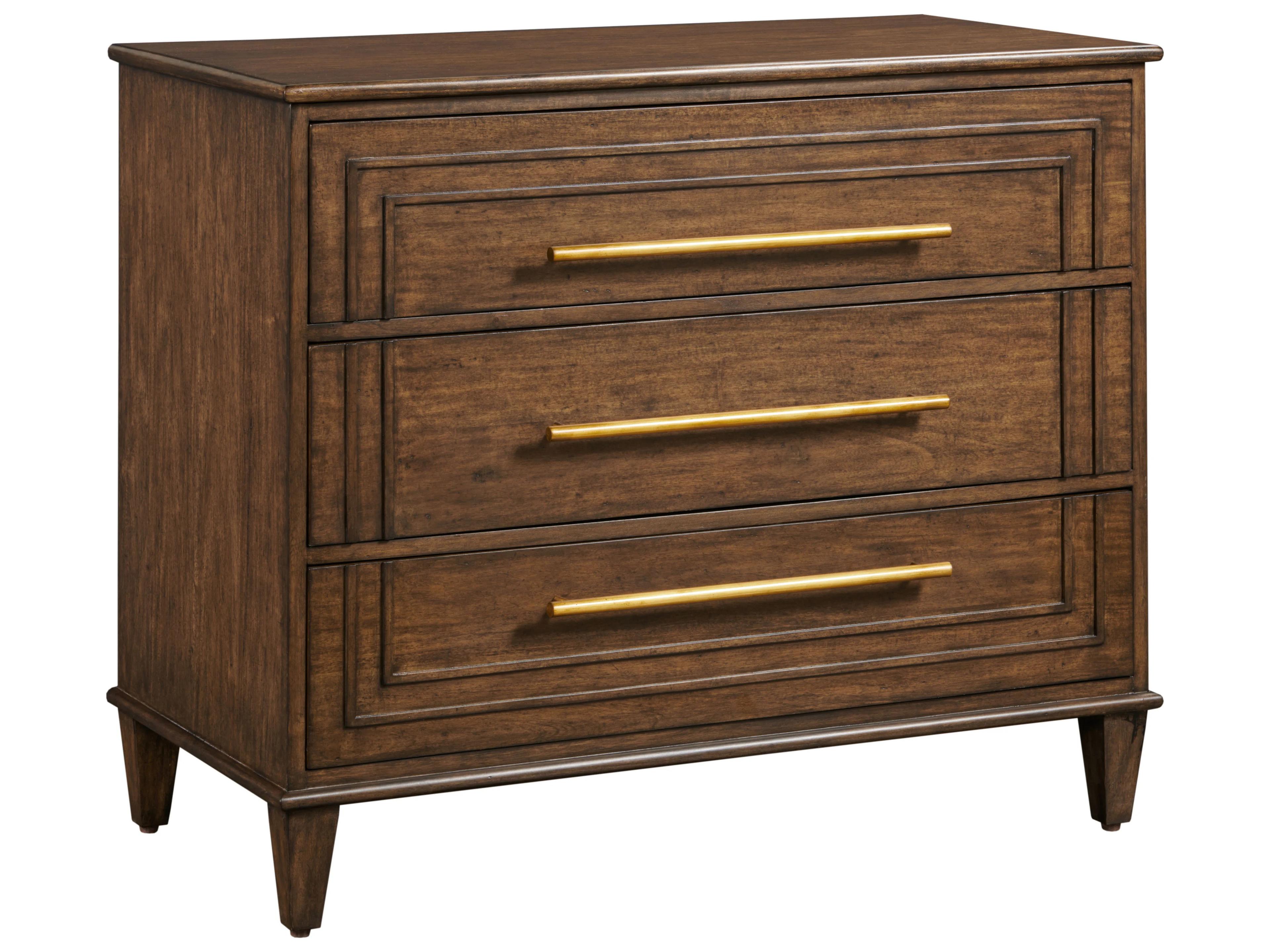 Mocha Brown Walnut Wood Accent Chest