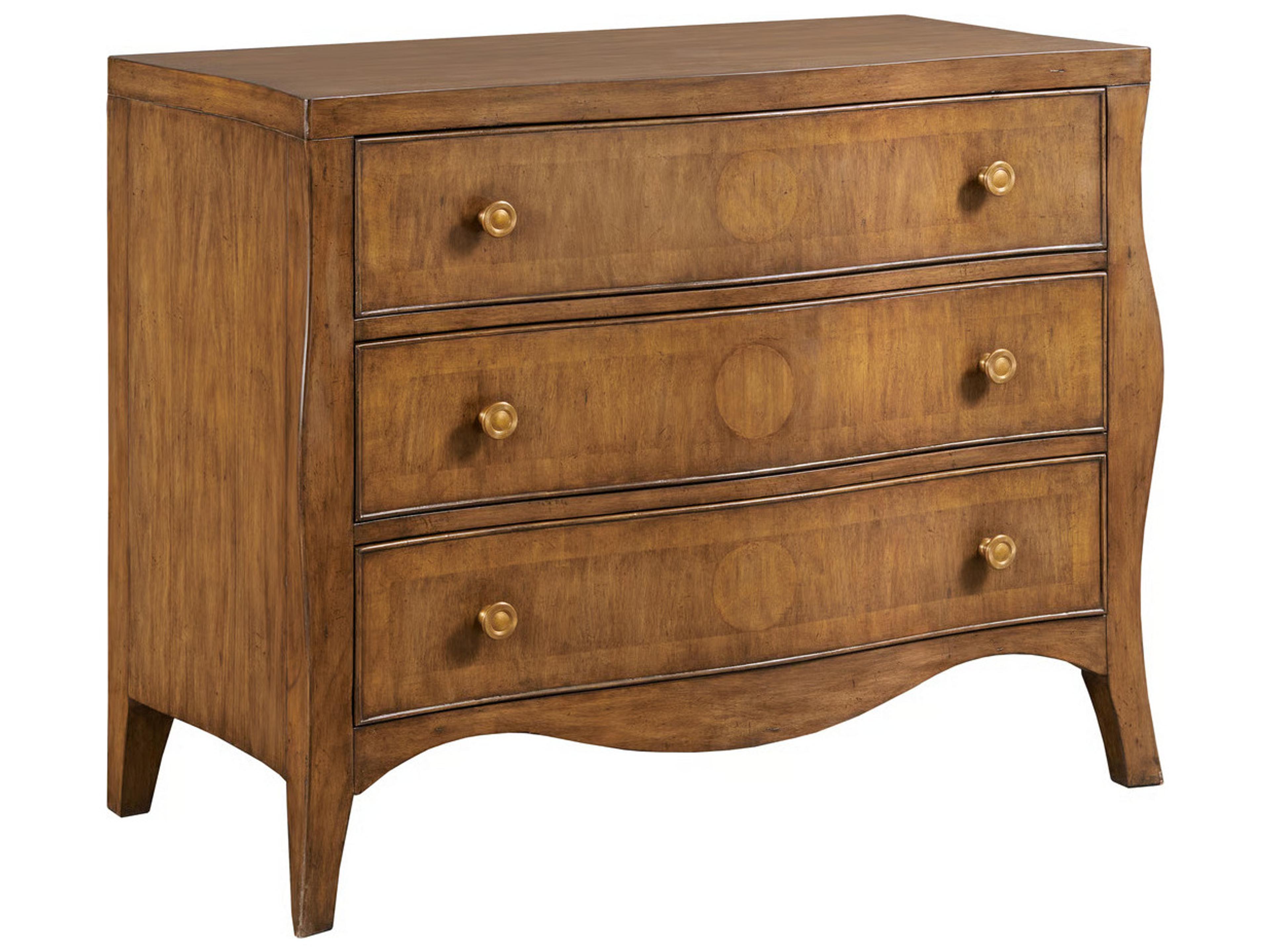 Artisan Brown Mahogany Wood Accent Chest