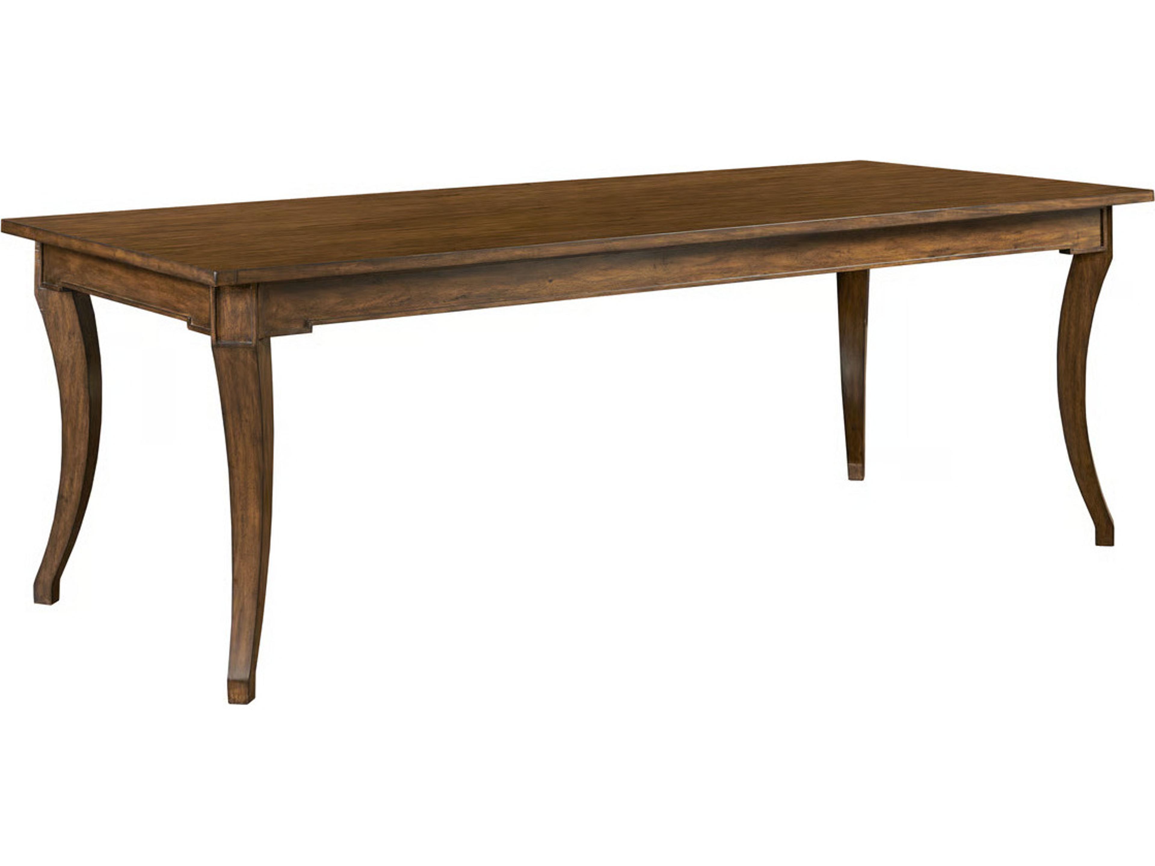 Rectangular Wood Mocha Dining Table