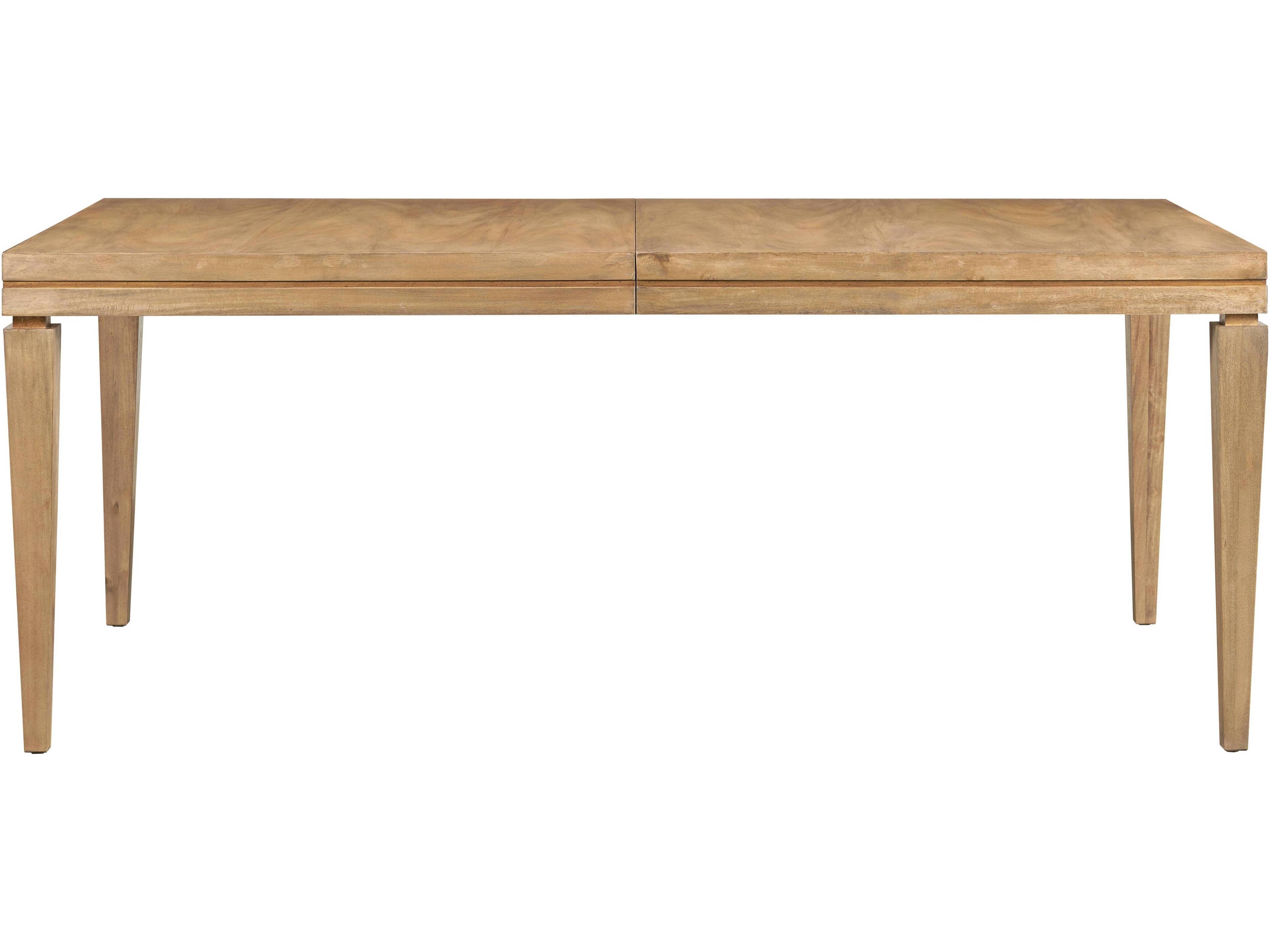 Rectangular Wood Bleach Dining Table