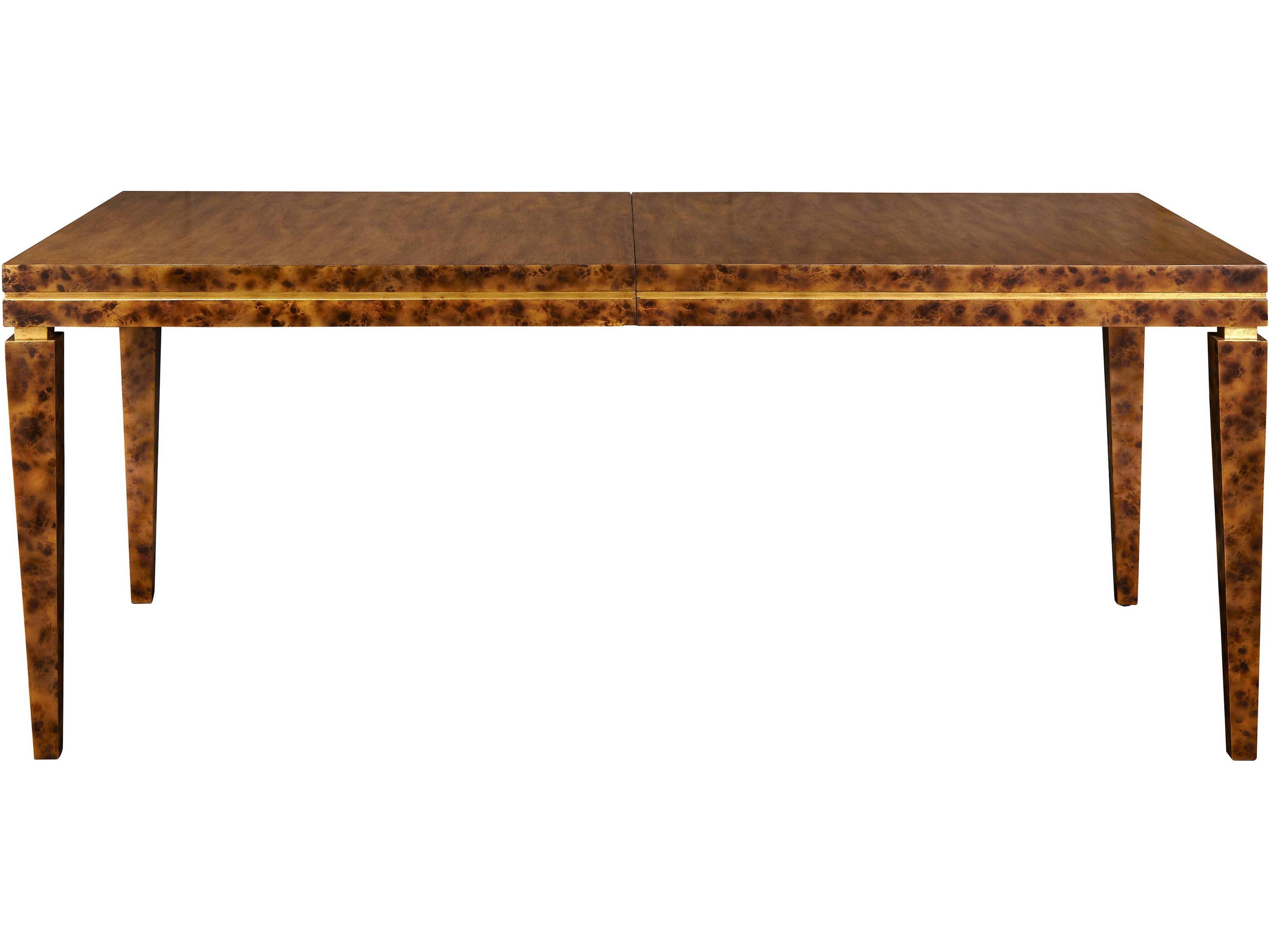 Rectangular Wood Tortoise Dining Table