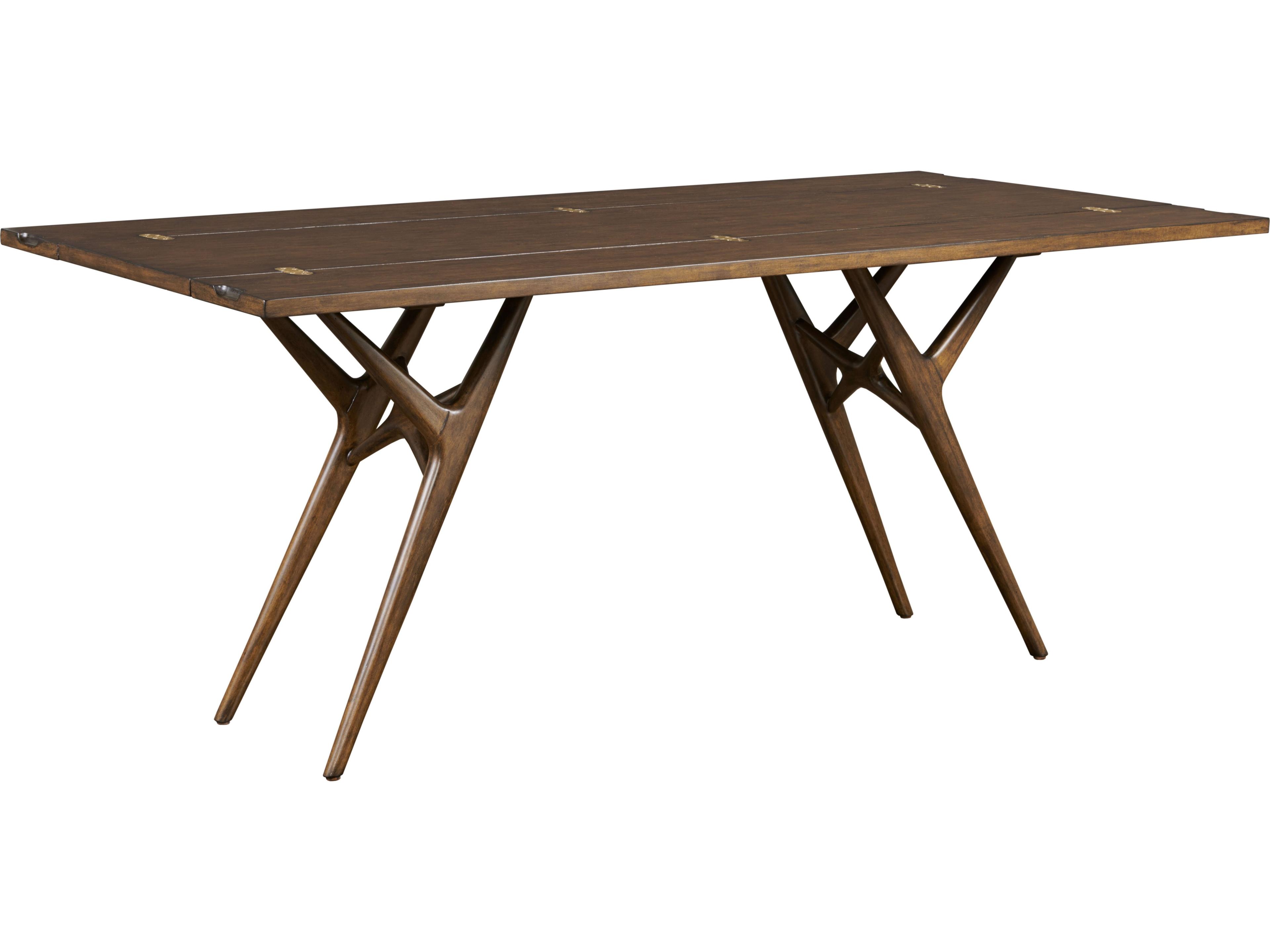 Rectangular Wood Mocha Dining Table