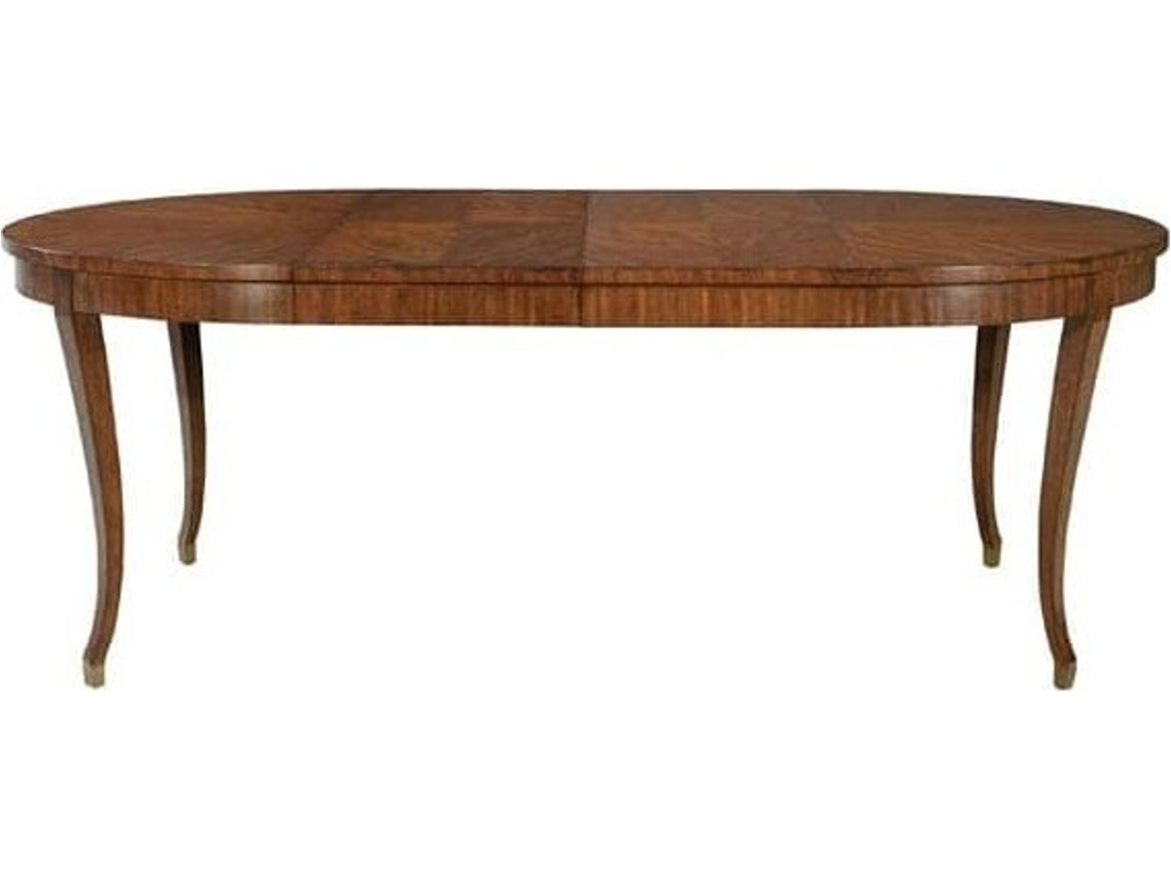 Oval Wood Mahogany Dining Table
