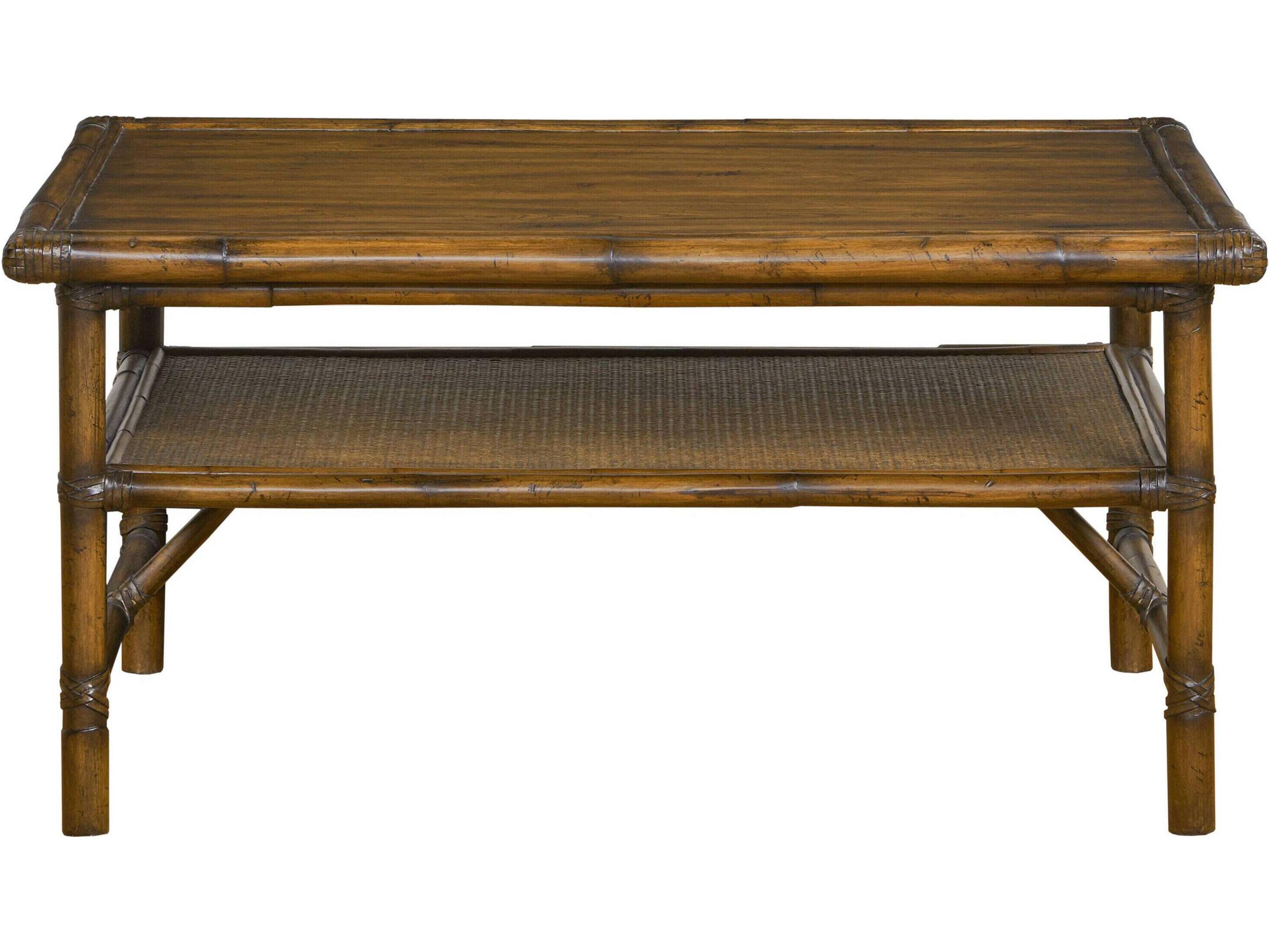 Rectangular Bamboo Knotty Pecan Coffee Table