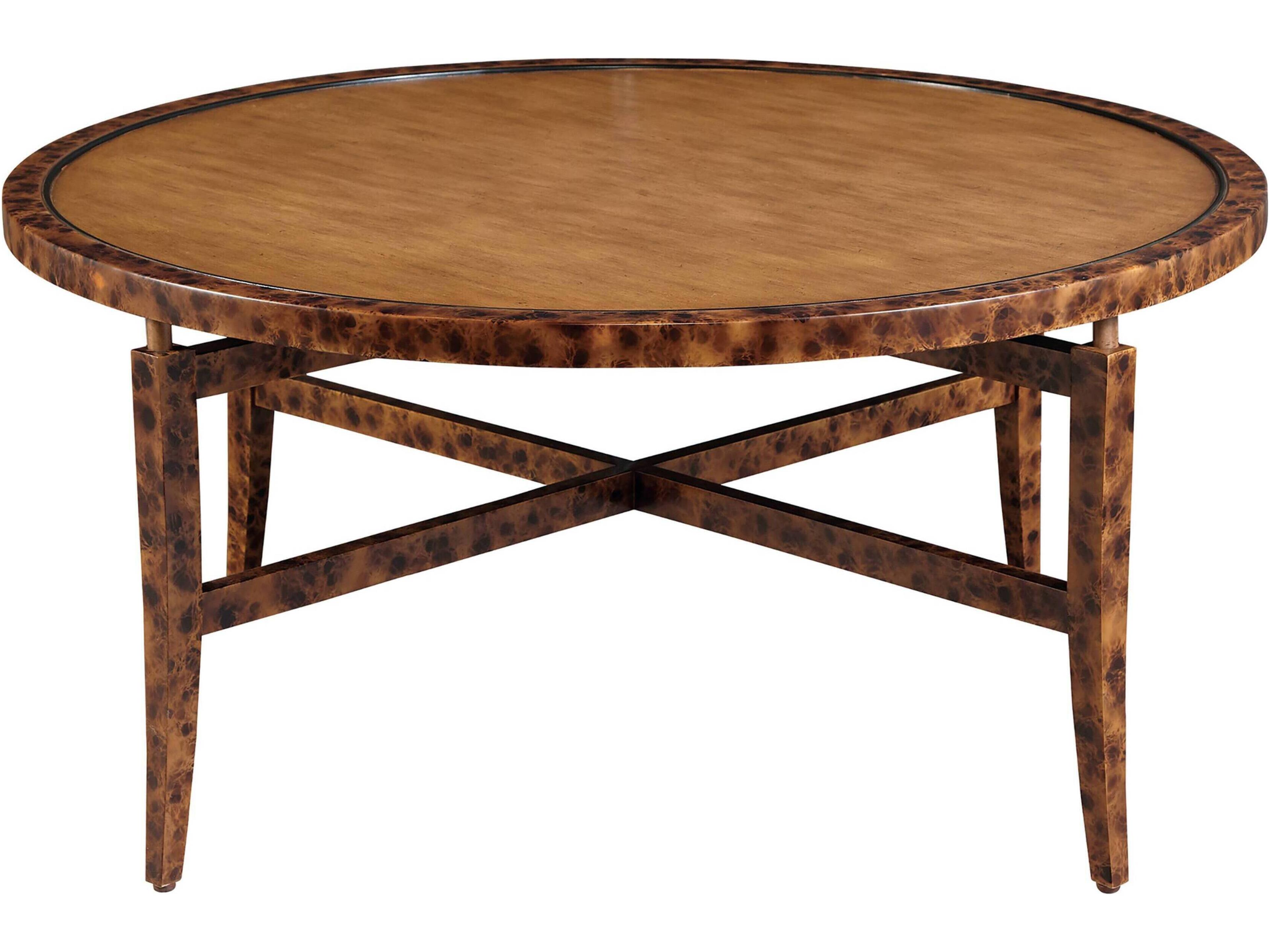 Round Wood Tortoise Coffee Table