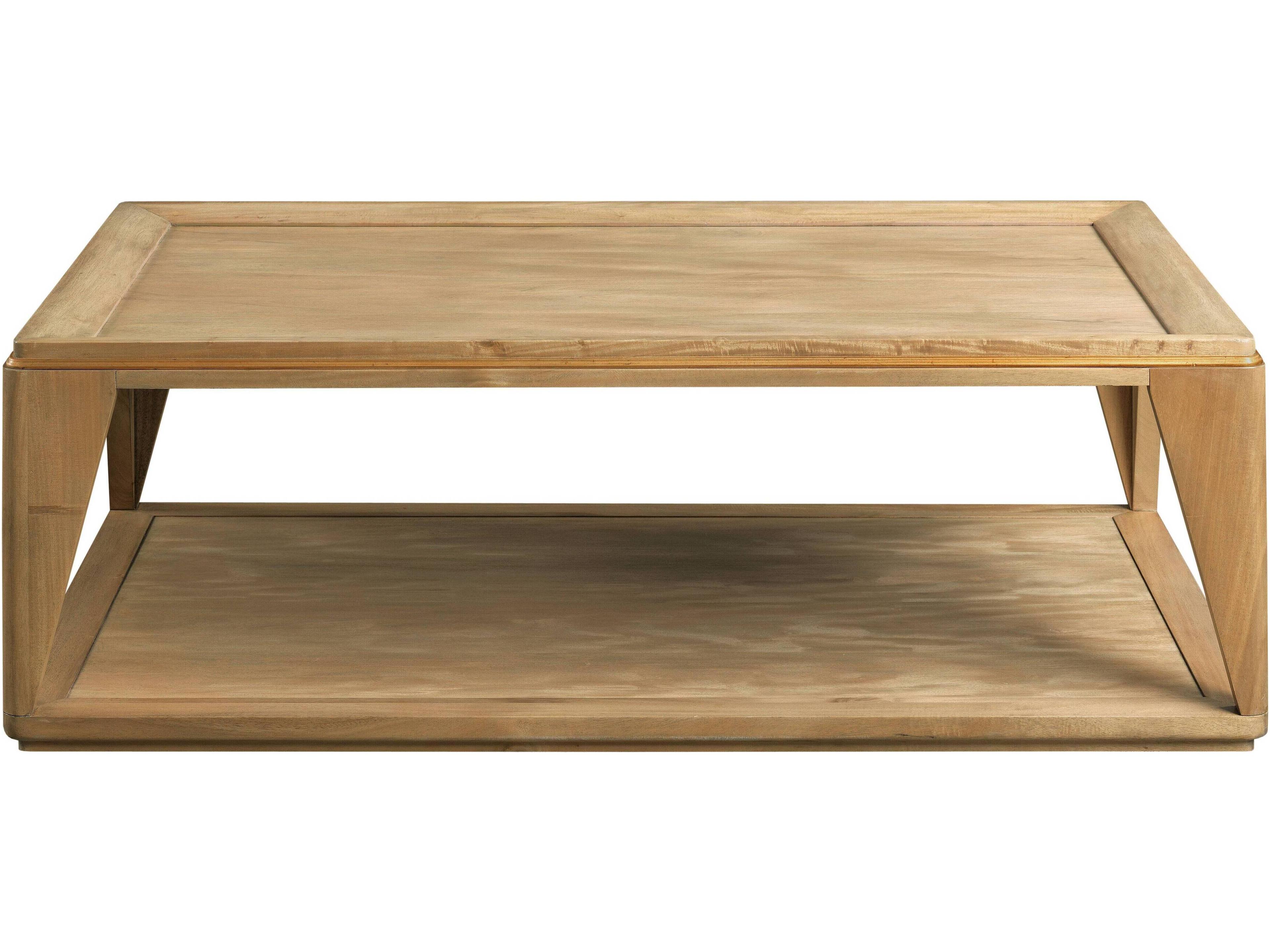 Rectangular Wood Bleach Coffee Table