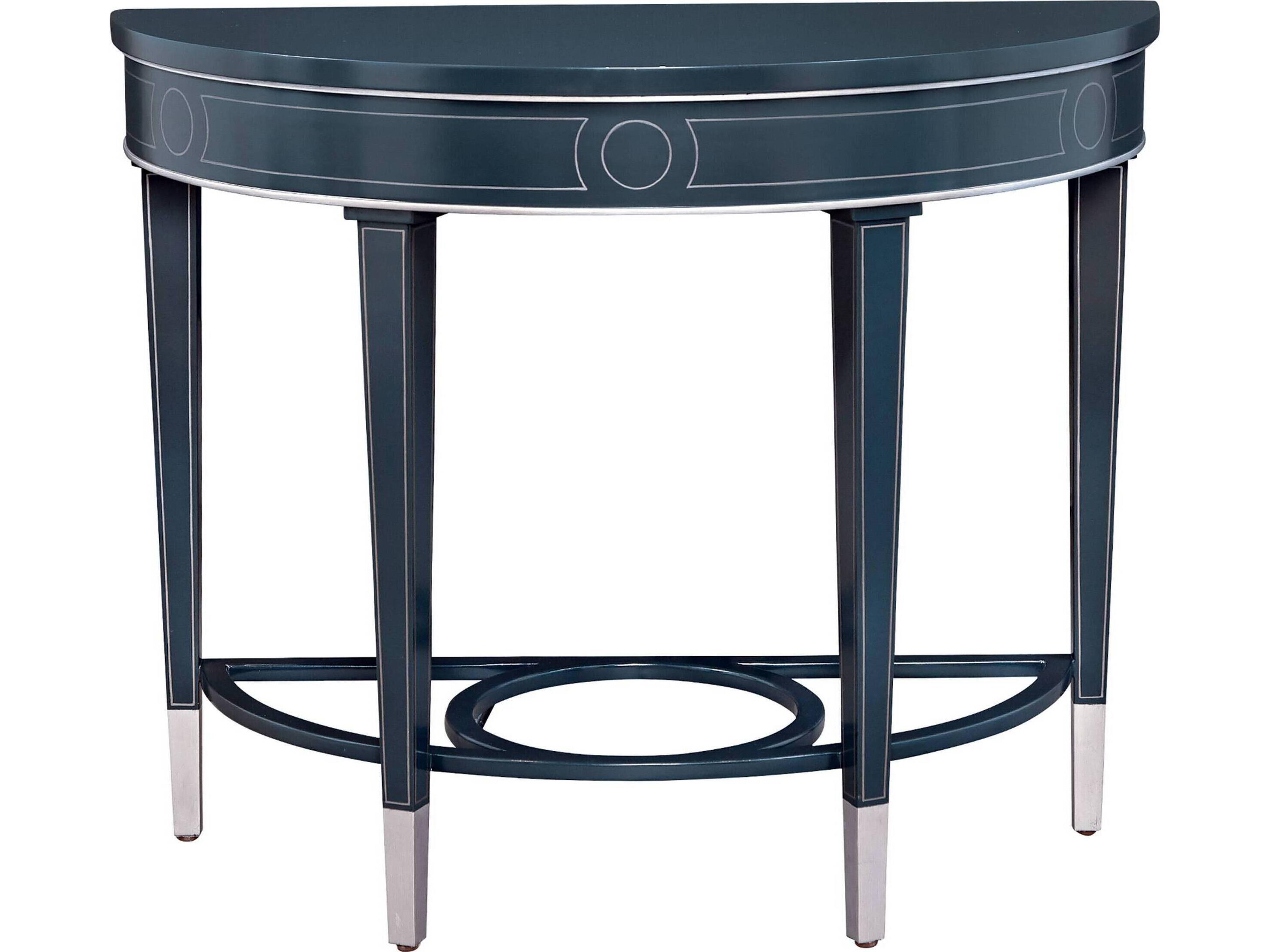 Demilune Wood Milan Lacquer Console Table