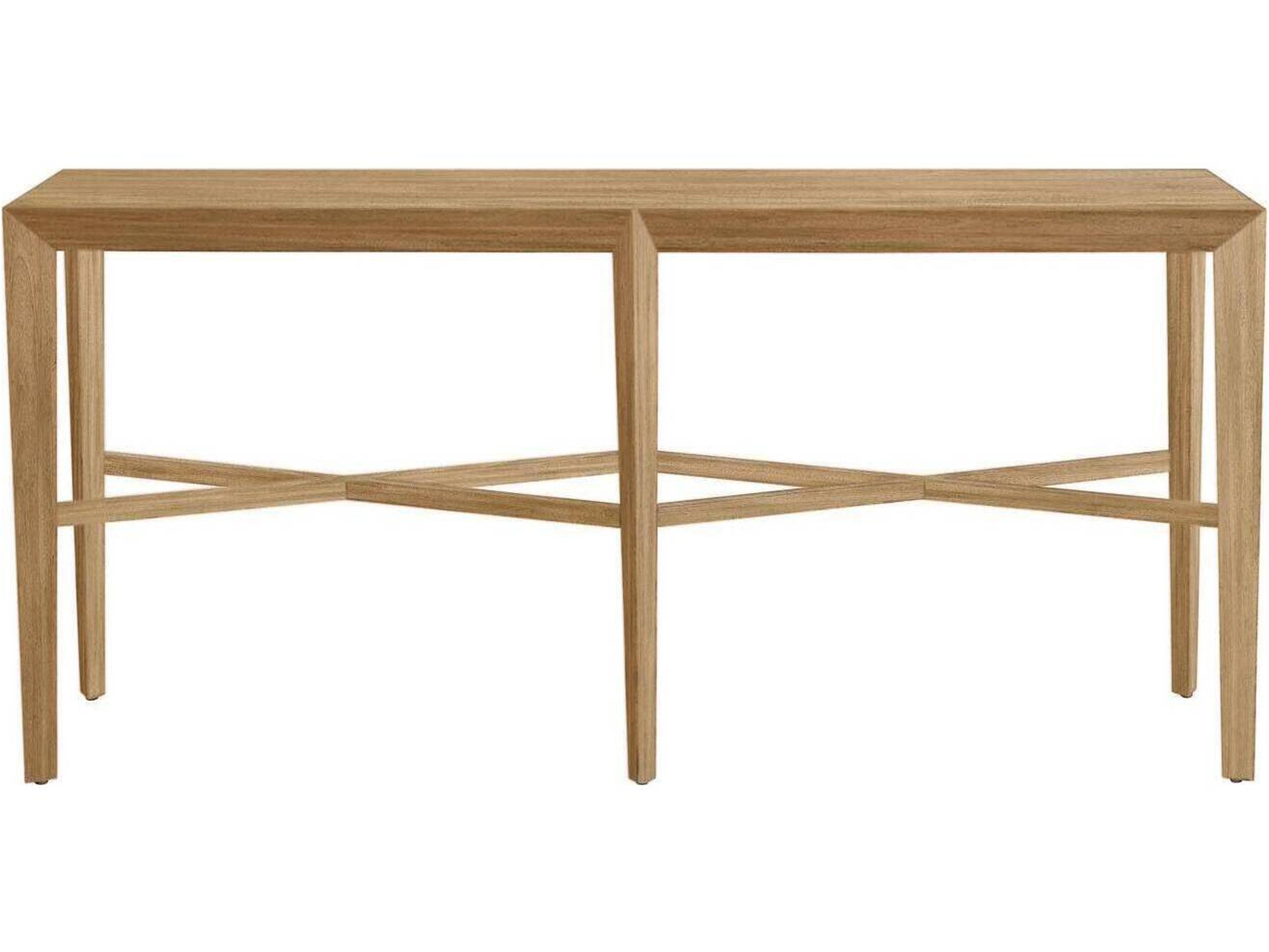 Rectangular Wood Bleach Console Table