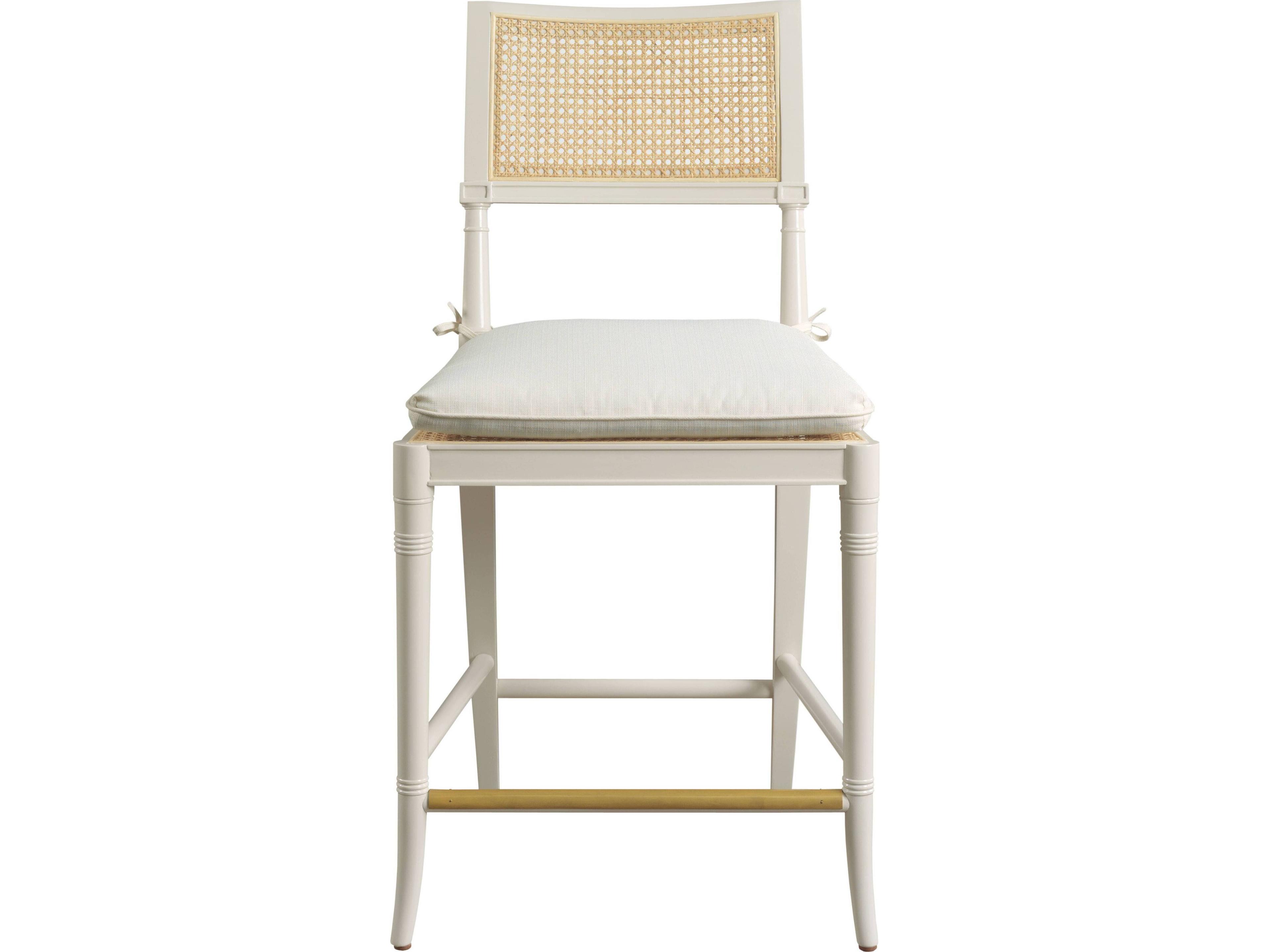 Port Eliot Regency White Lacquer Counter Stool