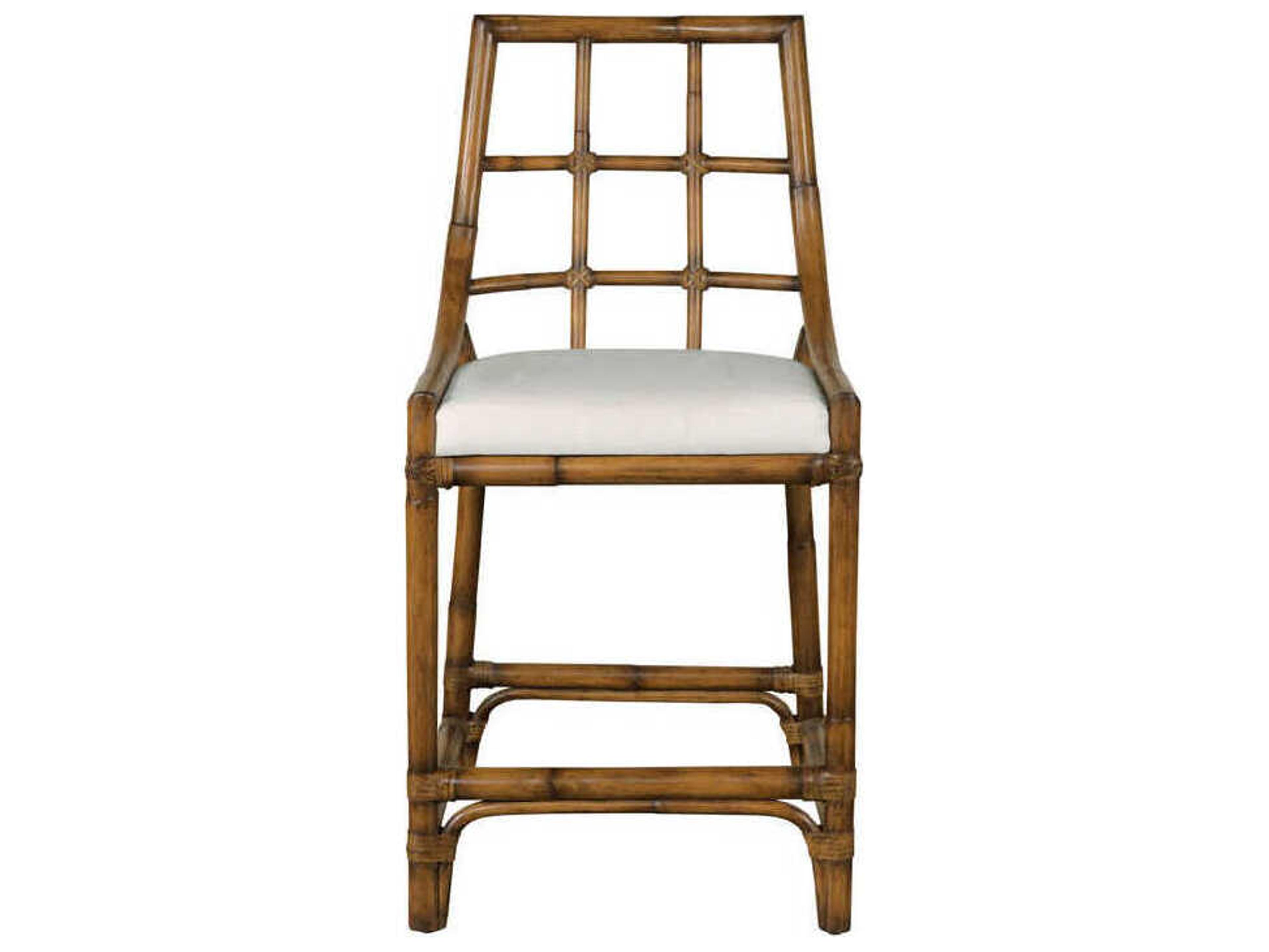 Chateau Leather Rattan Counter Stool