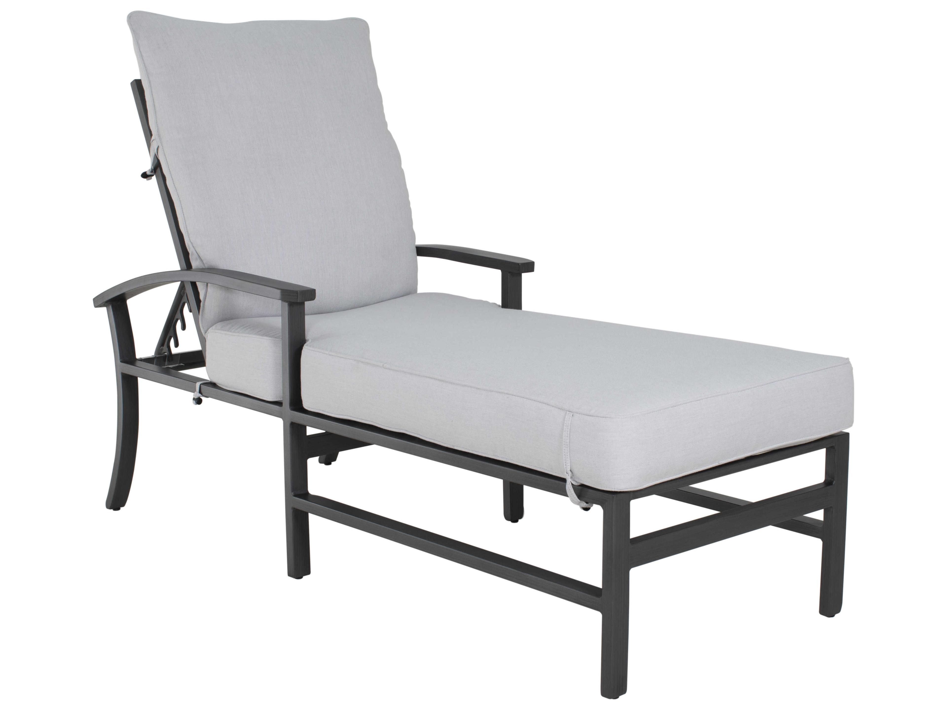 Biltmore Antler Hill Formal Dining Aluminum Adjustable Outdoor Patio Chaise Lounge