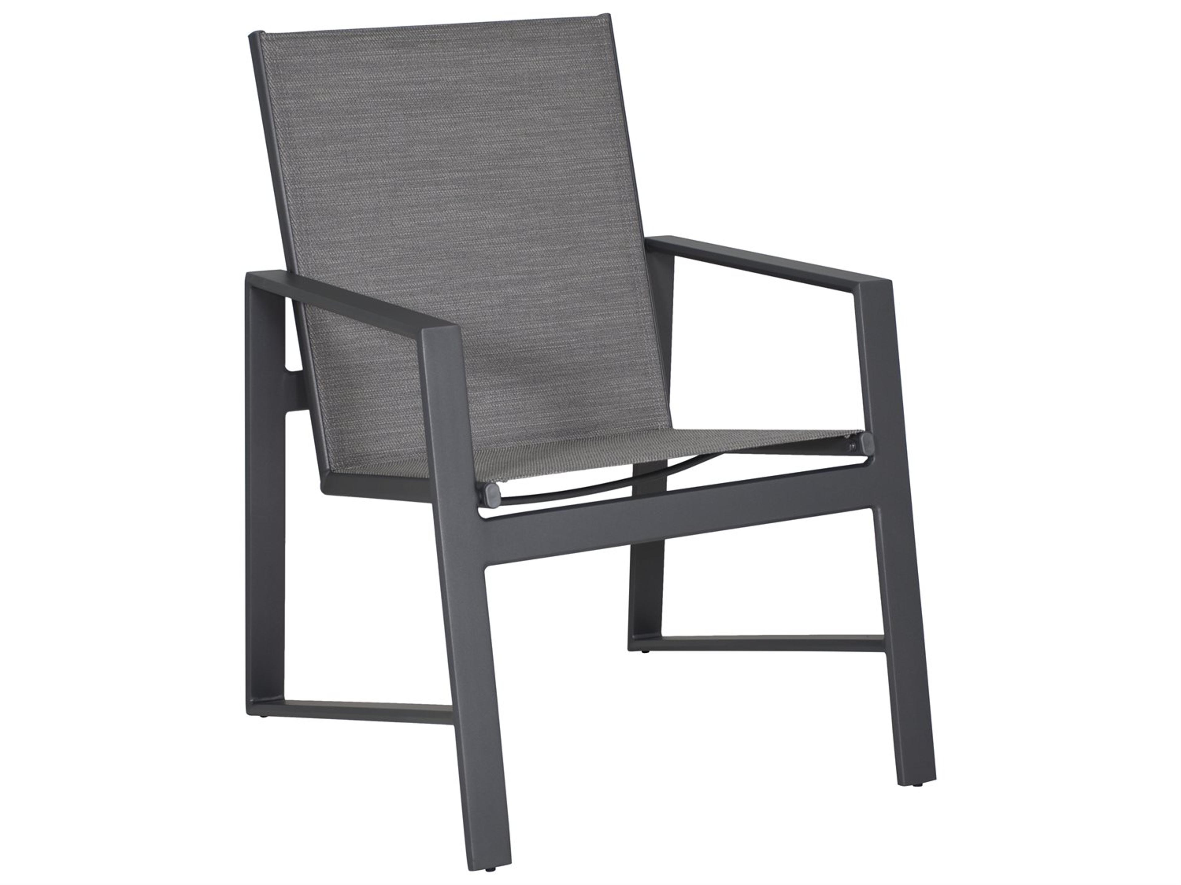 Prism Sling Dining Aluminum Patio Dining Arm Chair