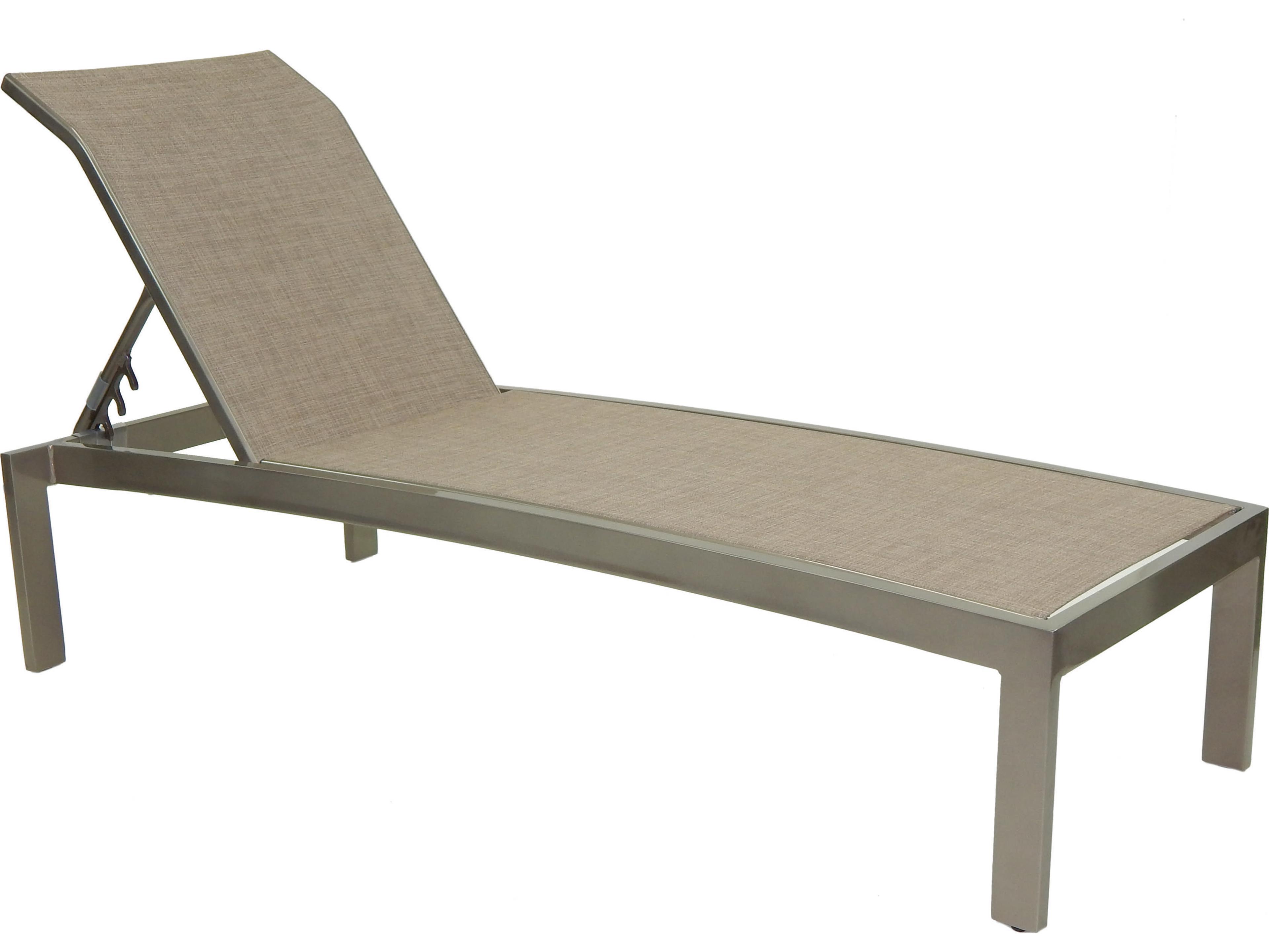 Orion Sling Dining Cast Aluminum Adjustable Outdoor Patio Chaise Lounge