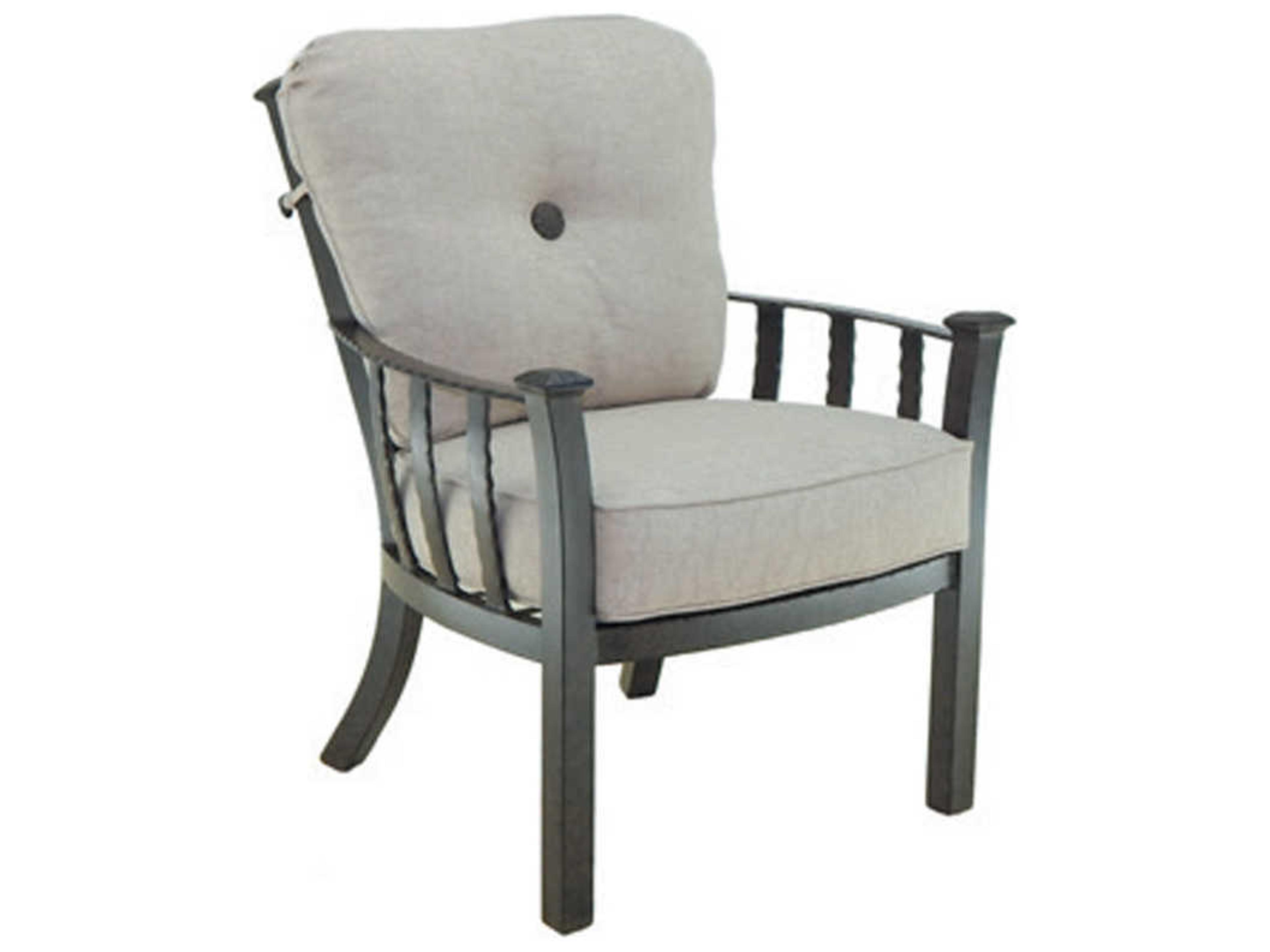 Santa Fe Cushion Dining Cast Aluminum Outdoor Patio Dining Arm Chair