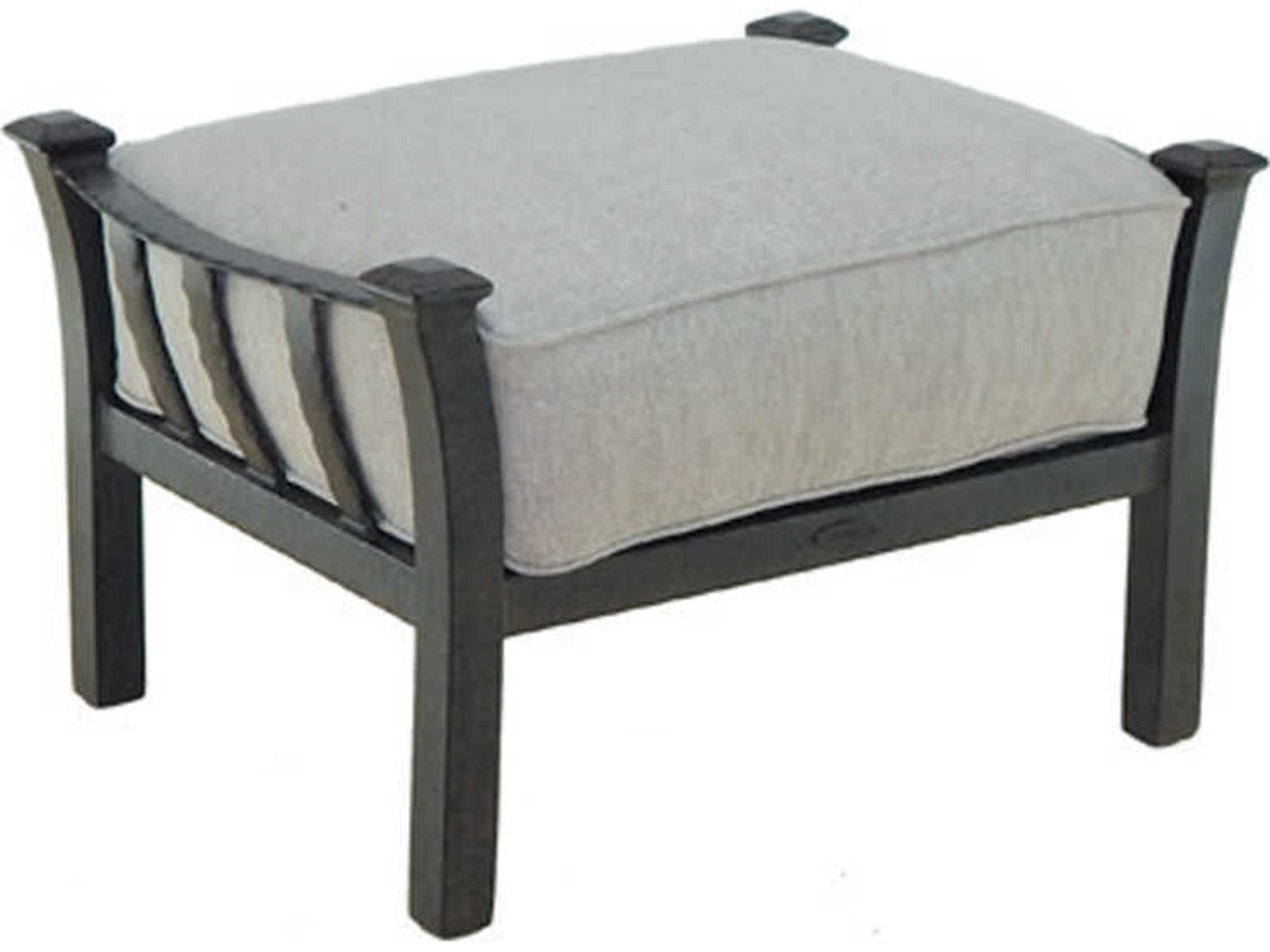 Santa Fe Deep Seating Cast Aluminum Lounge Outdoor Ottoman