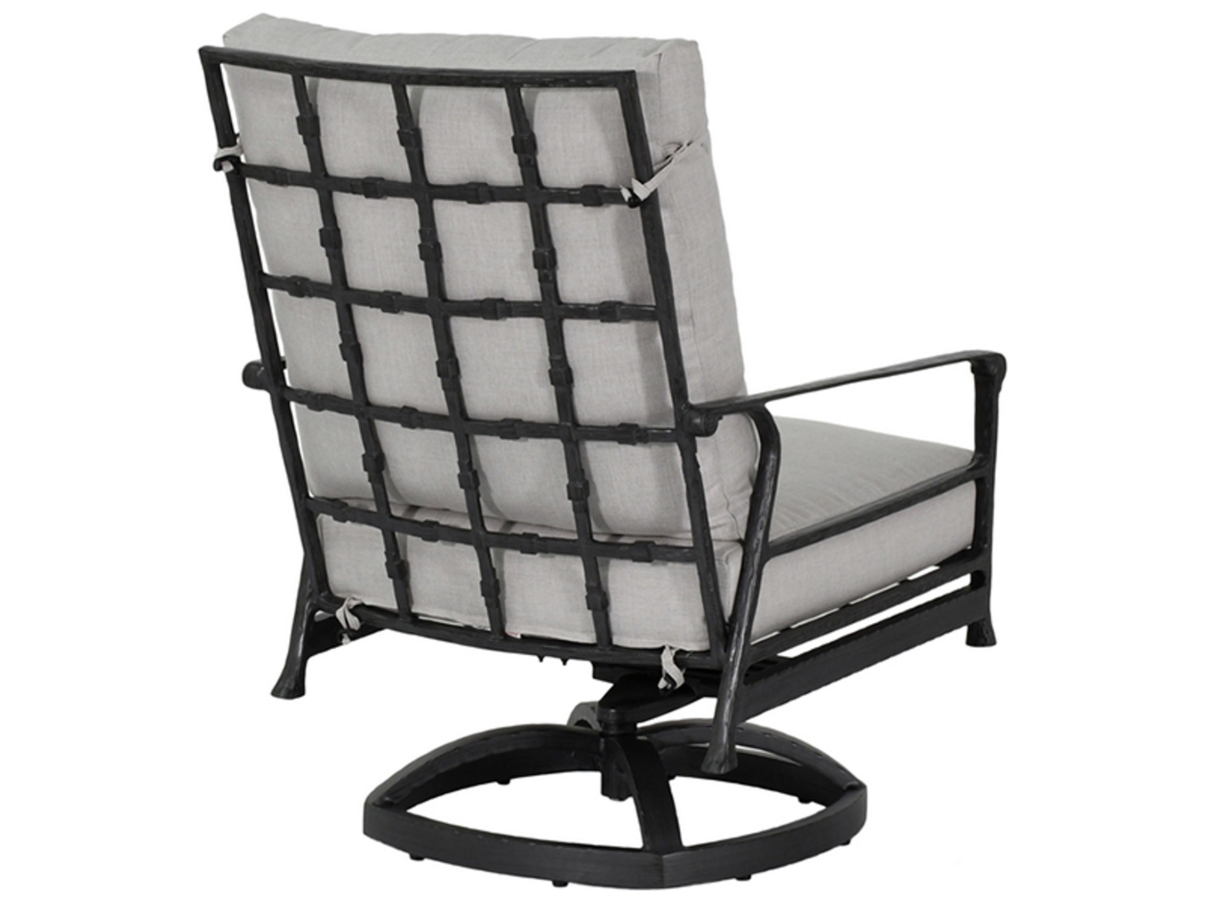 Castelle Marquis Deep Seating Aluminum High Back Swivel Rocker Patio Lounge Chair
