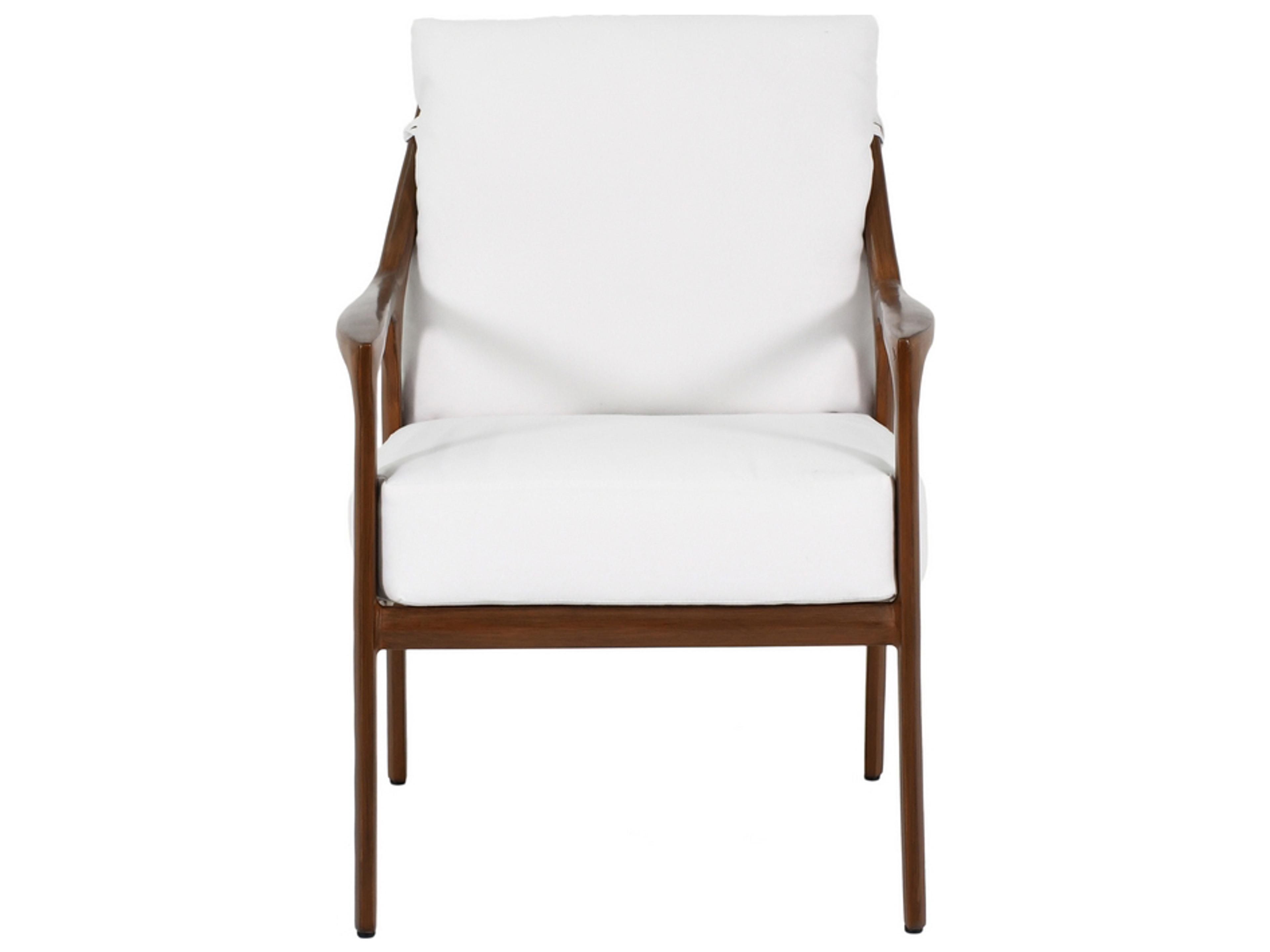 Castelle Berkeley Cushion Dining Aluminum Outdoor Patio Dining Arm Chair