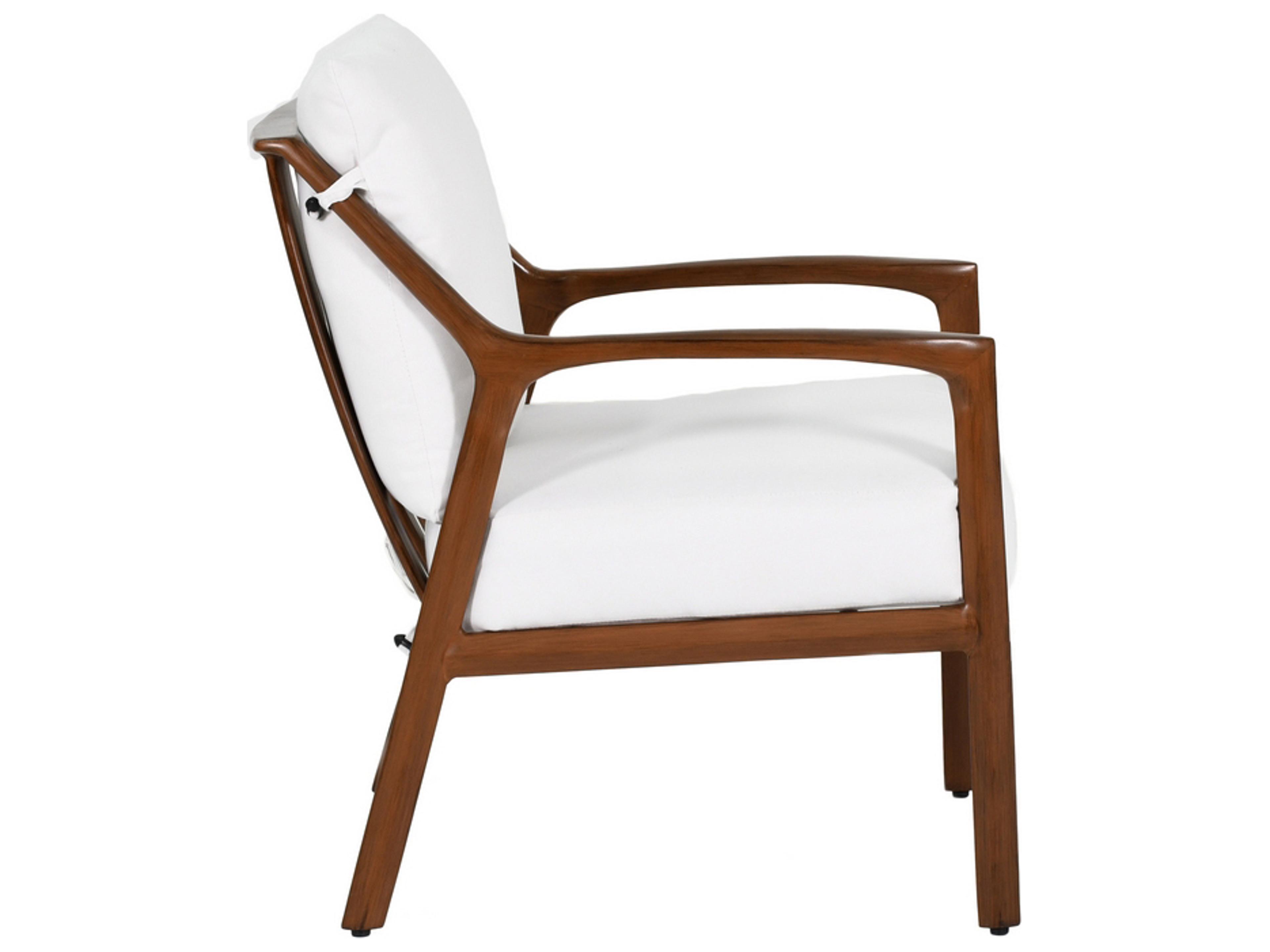 Castelle Berkeley Cushion Dining Aluminum Outdoor Patio Dining Arm Chair