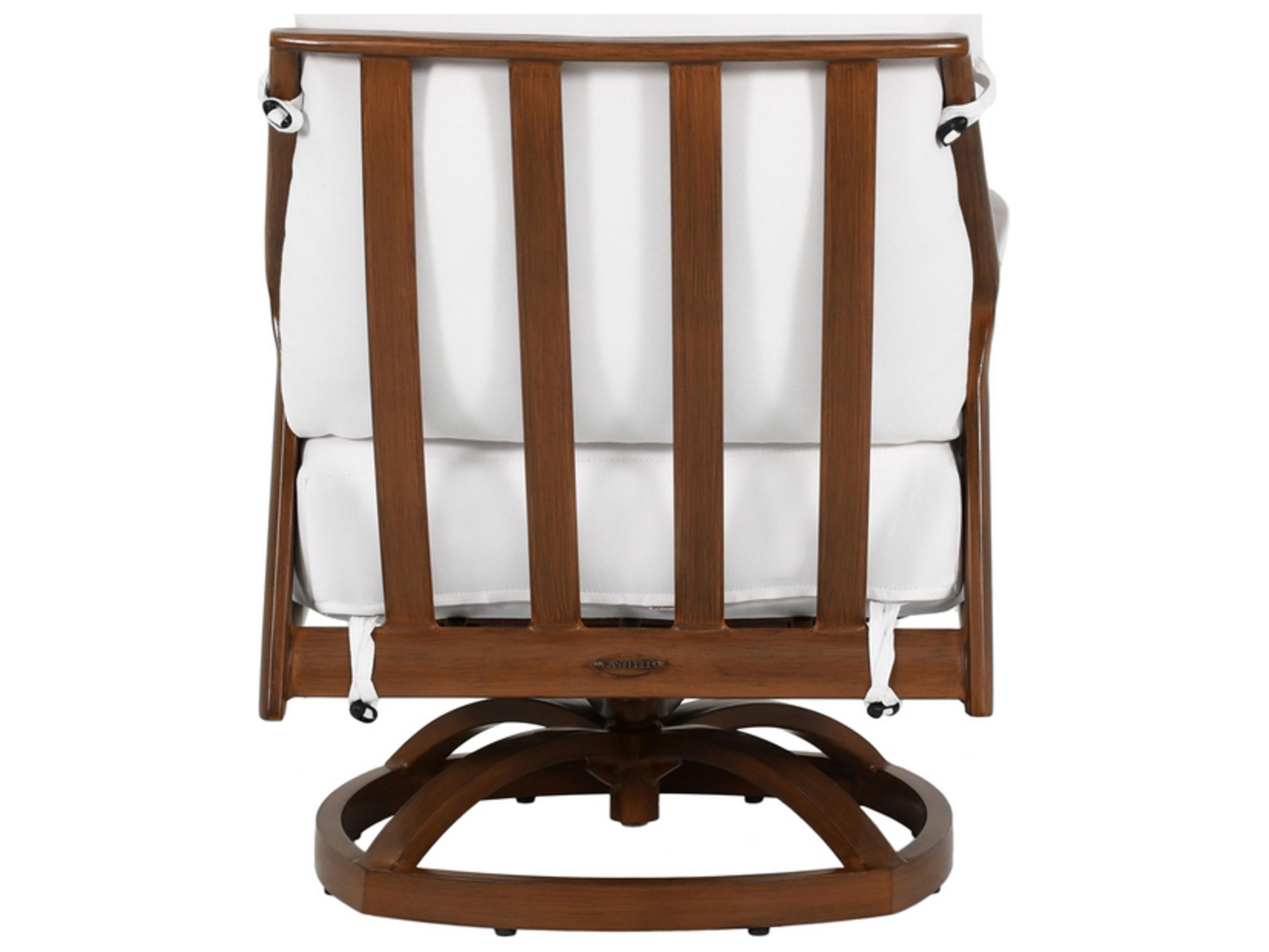 Castelle Berkeley Deep Seating Aluminum Swivel Rocker Outdoor Patio Lounge Chair