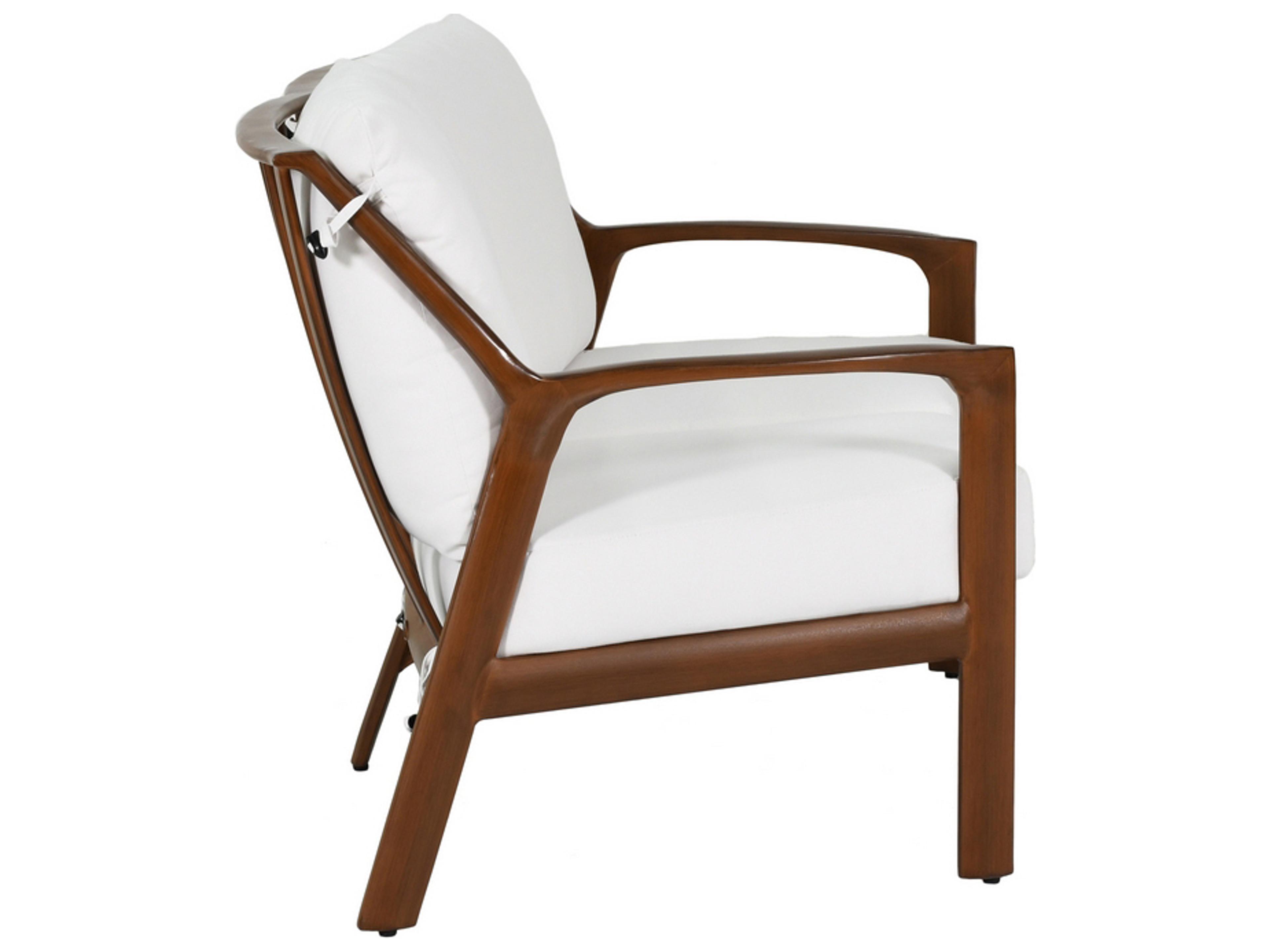 Castelle Berkeley Deep Seating Aluminum Crescent Outdoor Loveseat