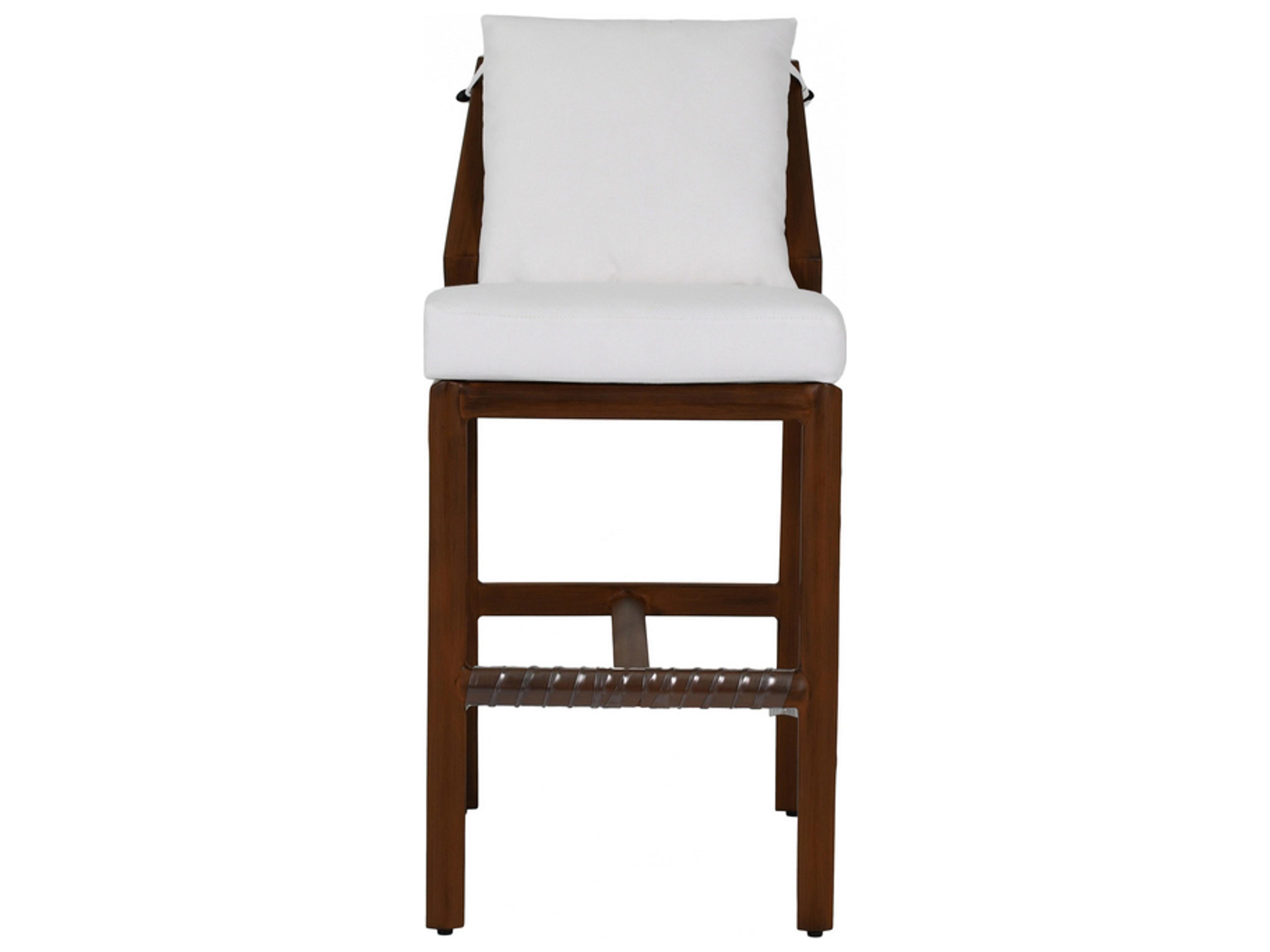 Castelle Berkeley Cushion Dining Aluminum Armless Outdoor Bar Stool