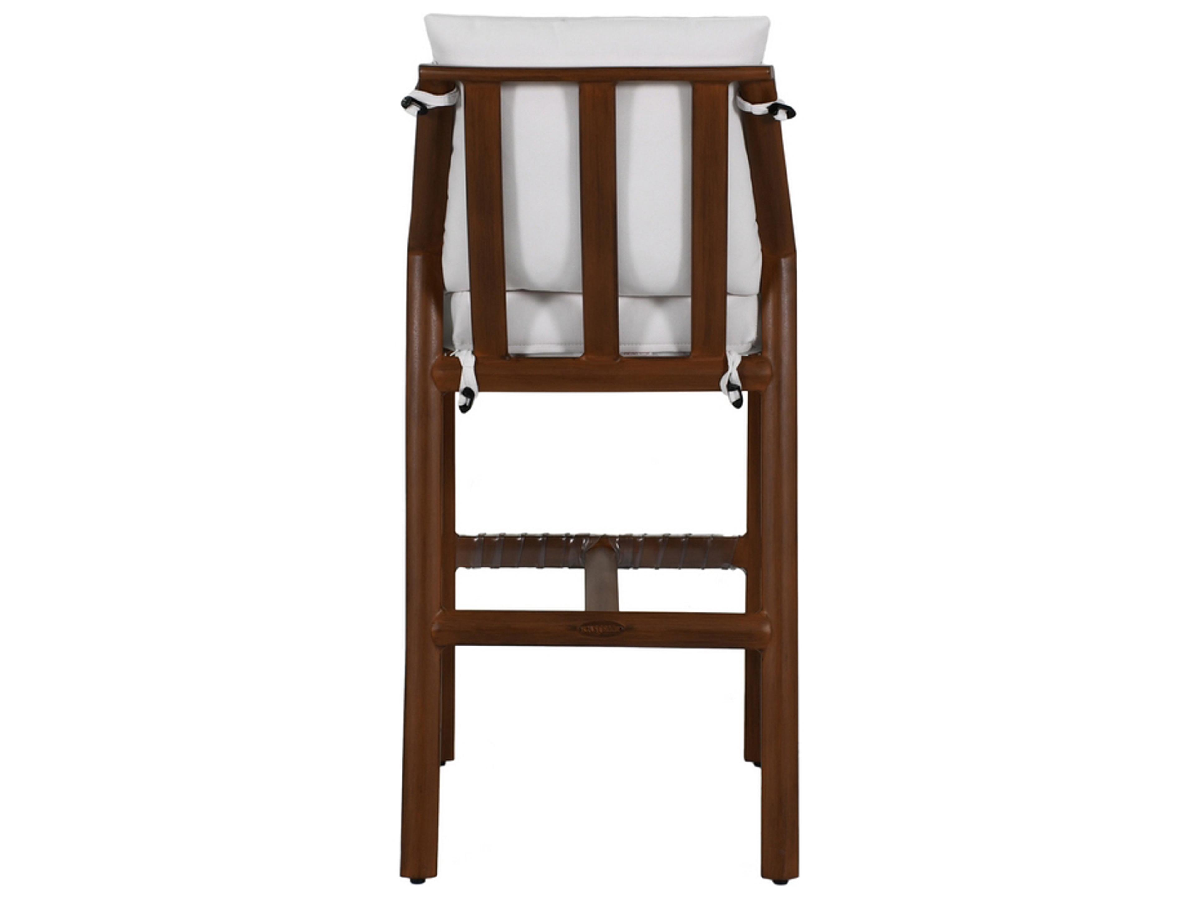 Castelle Berkeley Cushion Dining Aluminum Armless Outdoor Bar Stool