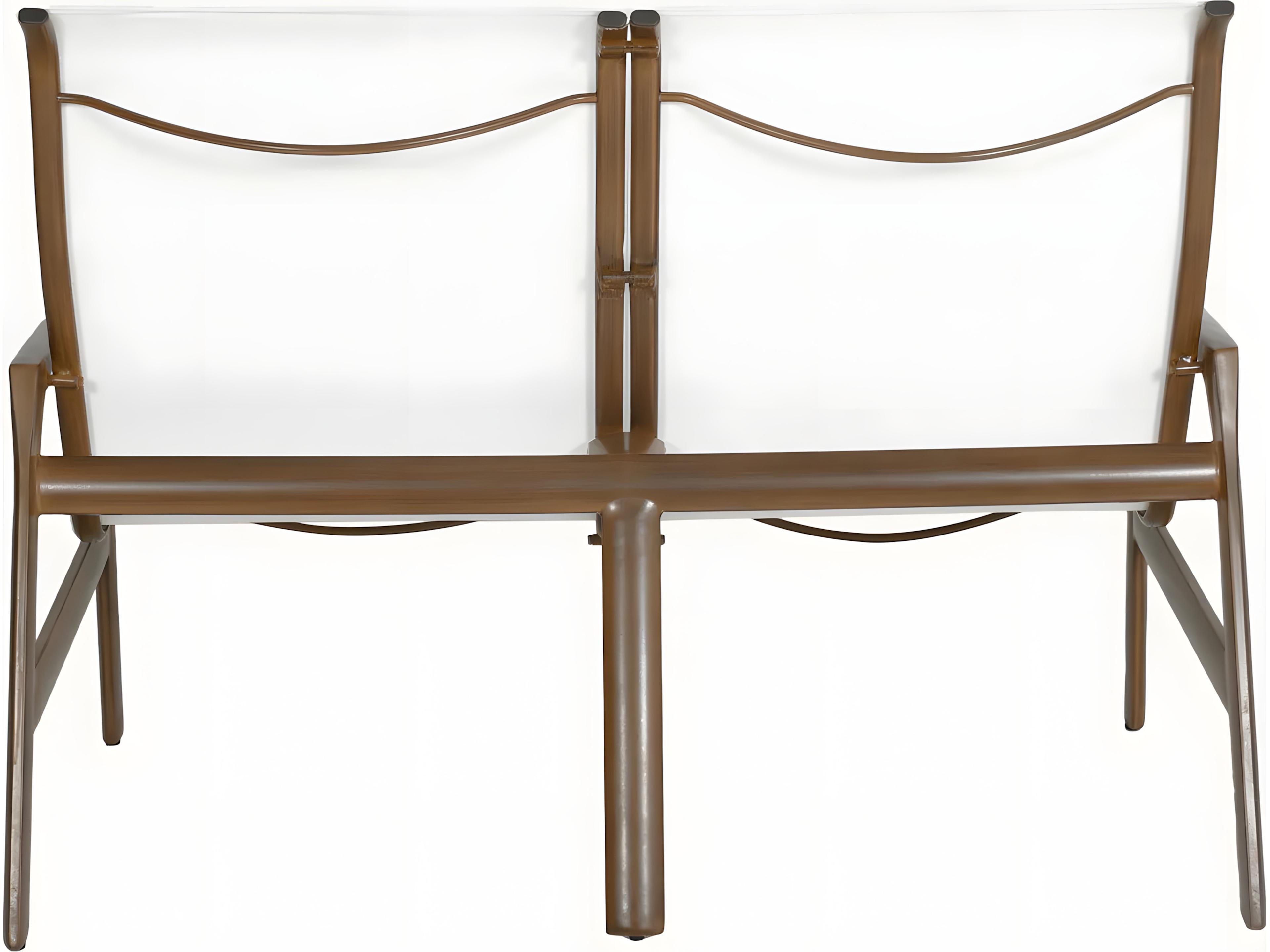 Castelle Berkeley Sling Cast Aluminum Loveseat