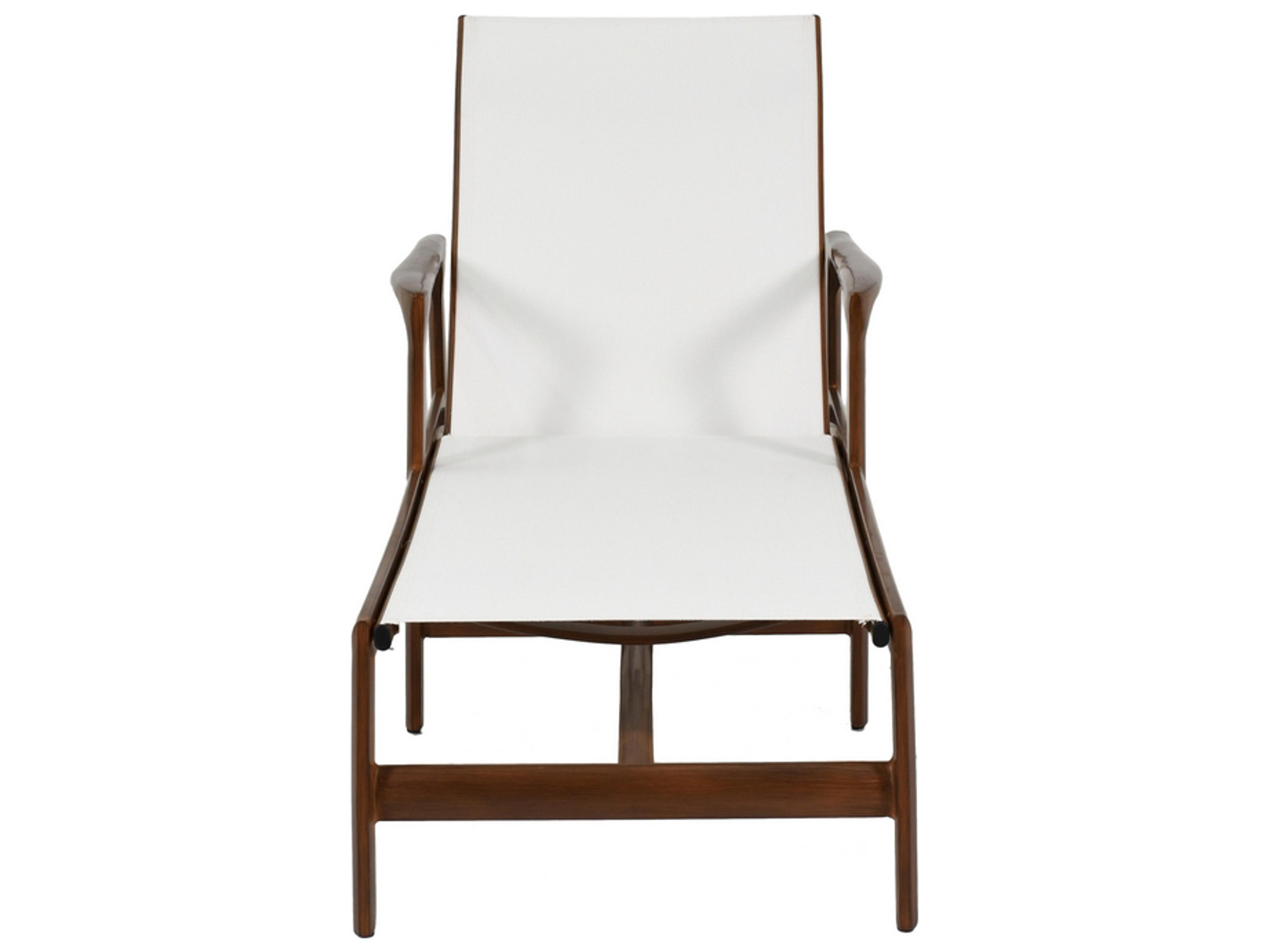 Castelle Berkeley Sling Dining Aluminum Outdoor Chaise Lounge