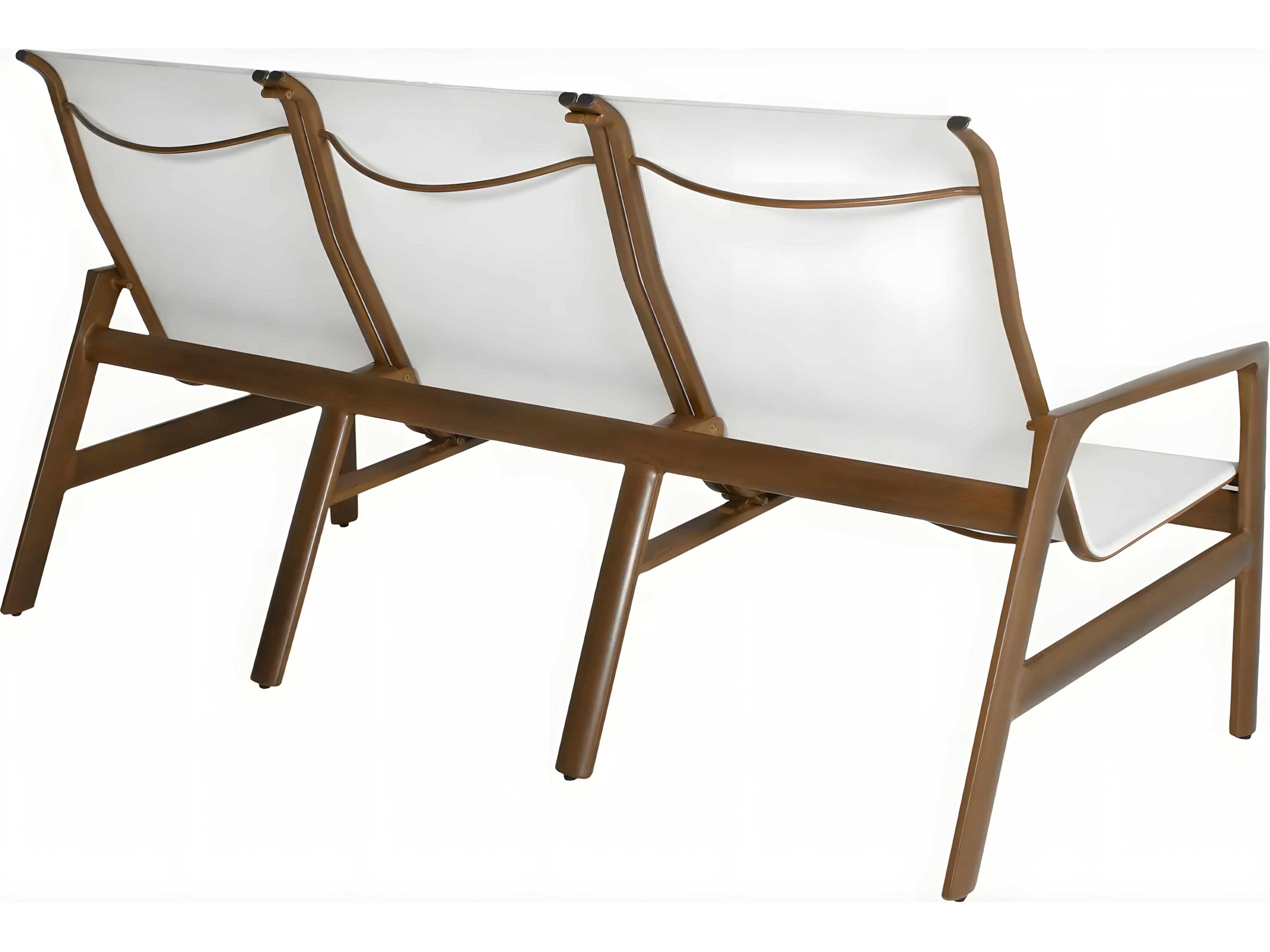 Castelle Berkeley Sling Cast Aluminum Sofa