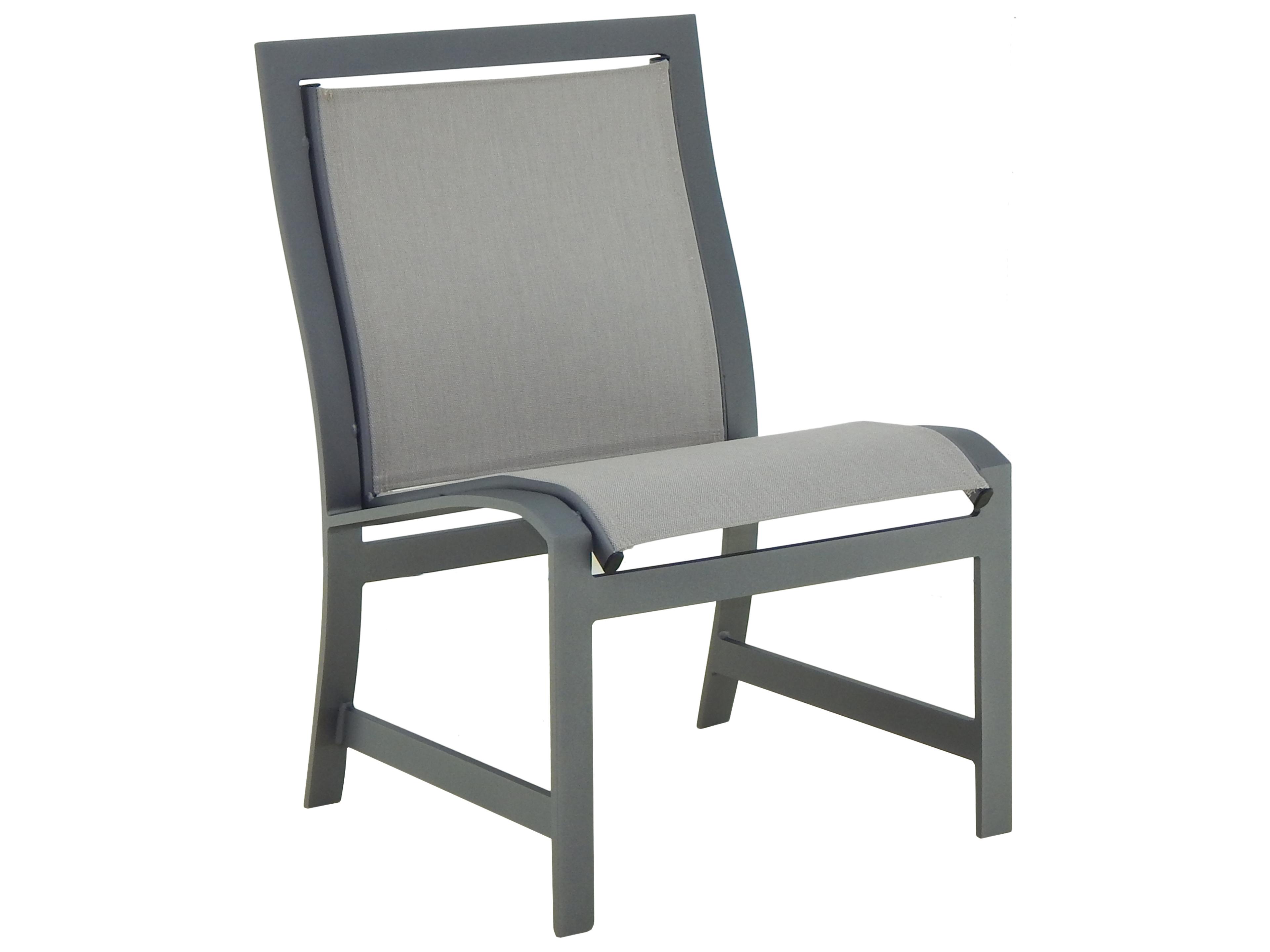 Moderna Sling Aluminum Dining Armless Chair