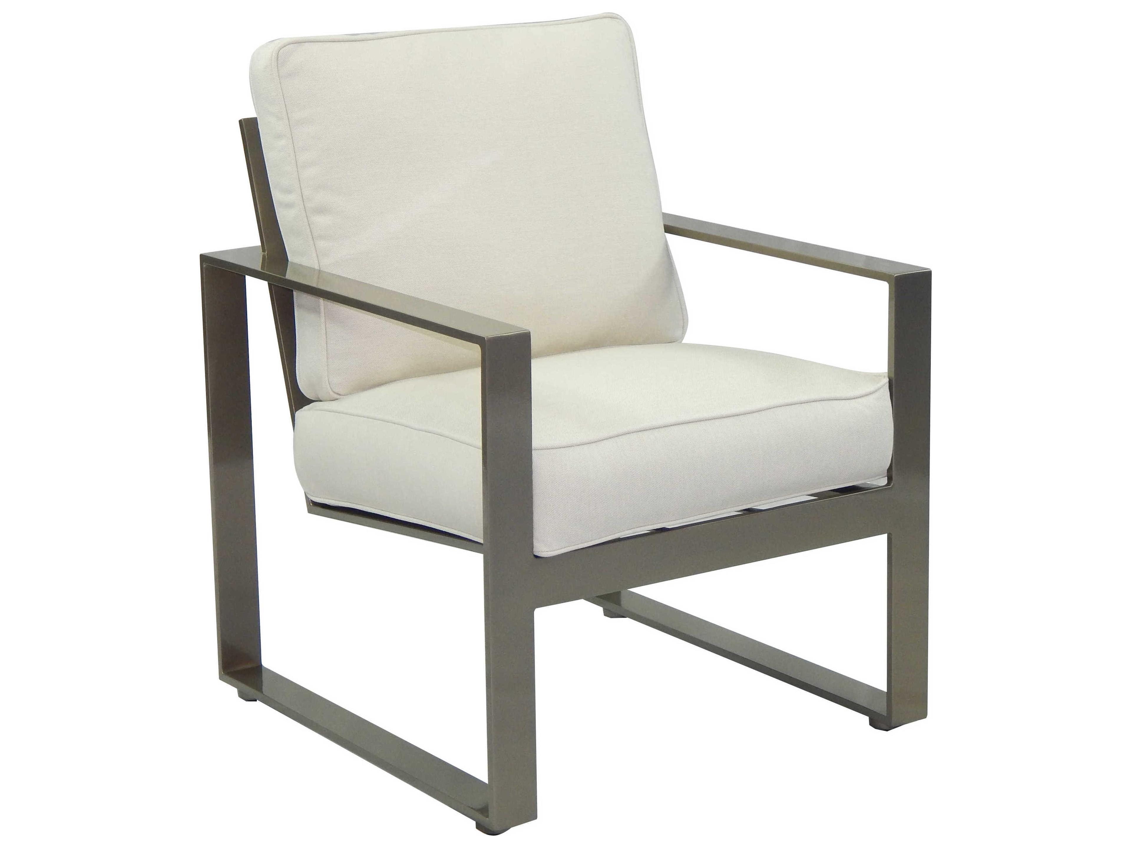 Park Place Cushion Dining Cast Aluminum Patio Dining Arm Chair