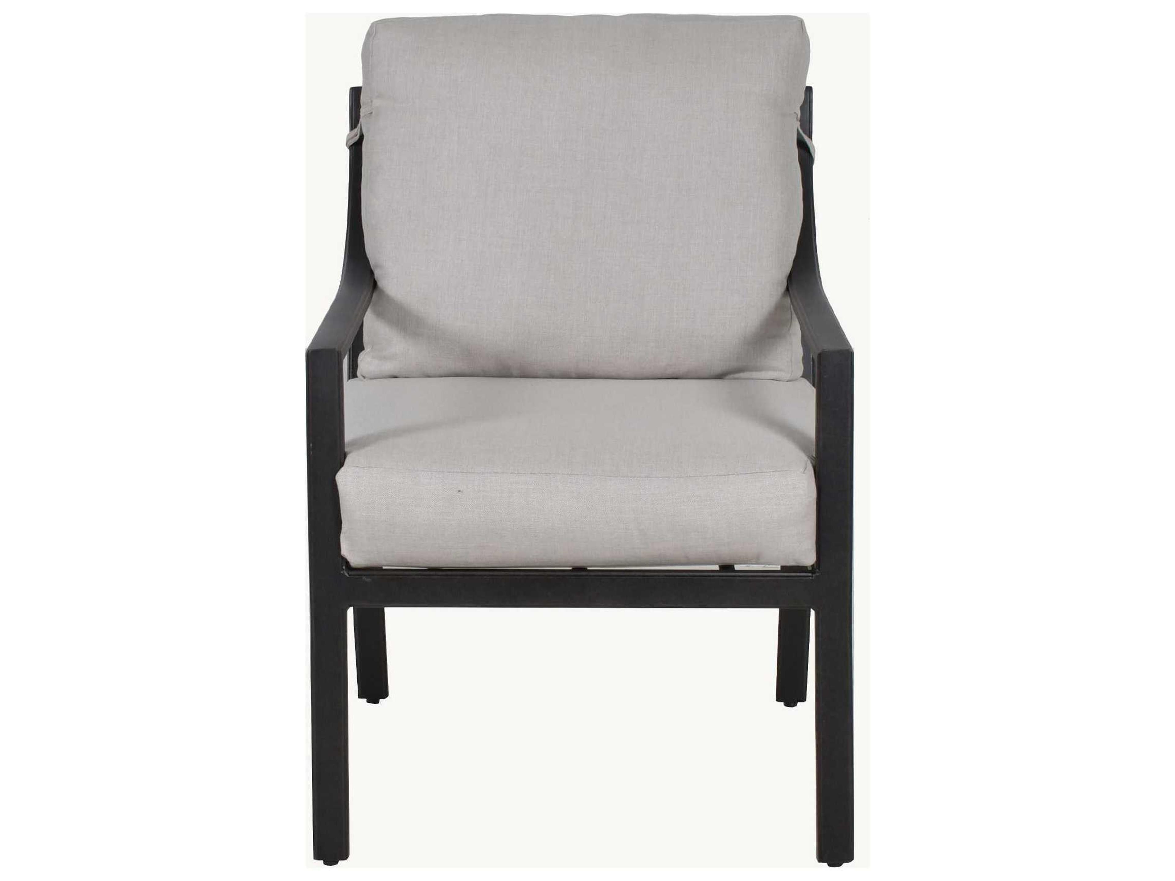 Castelle Saxton Cushion Aluminum Dining Arm Chair