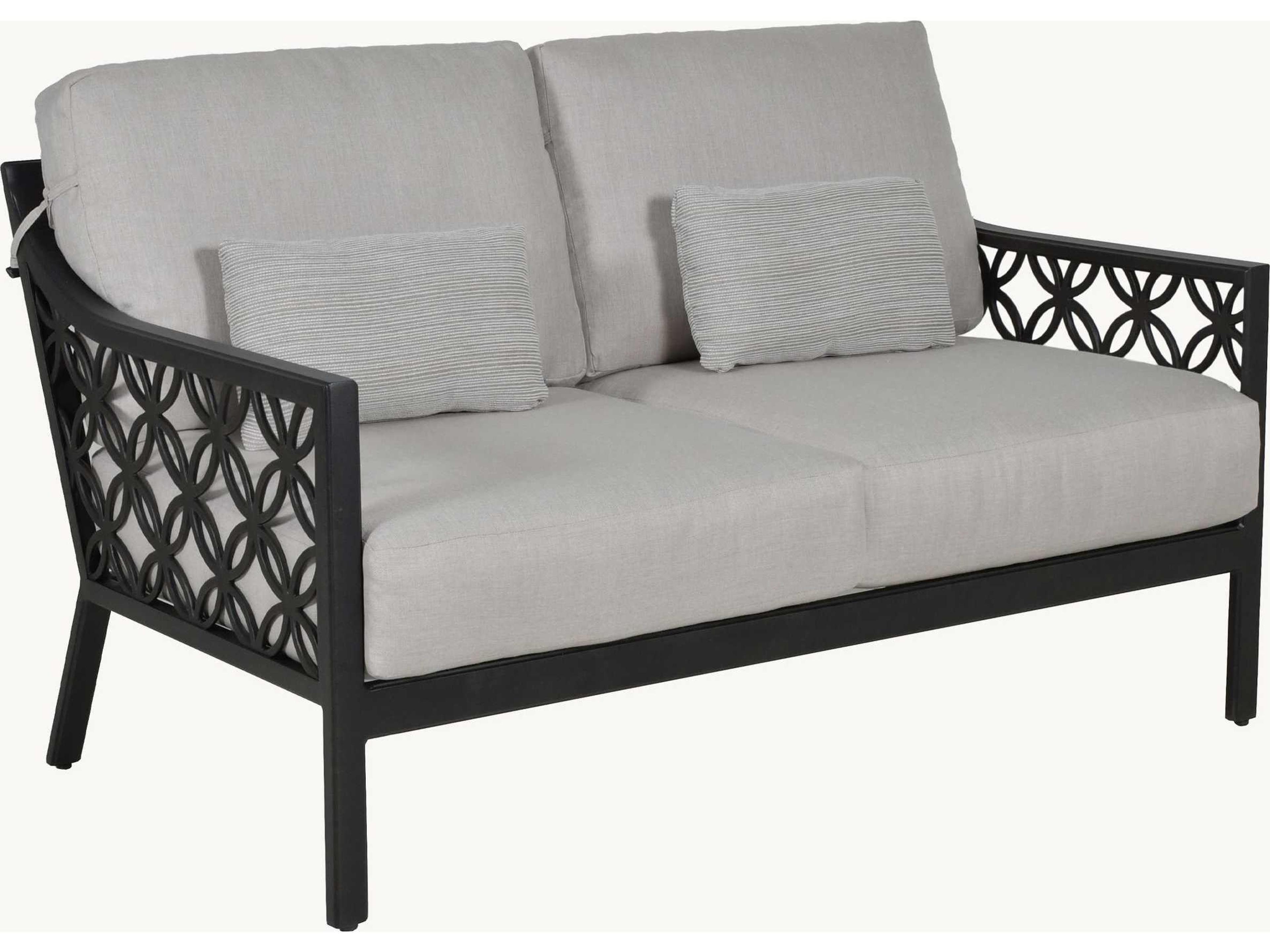 Saxton Deep Seating Aluminum Patio Loveseat