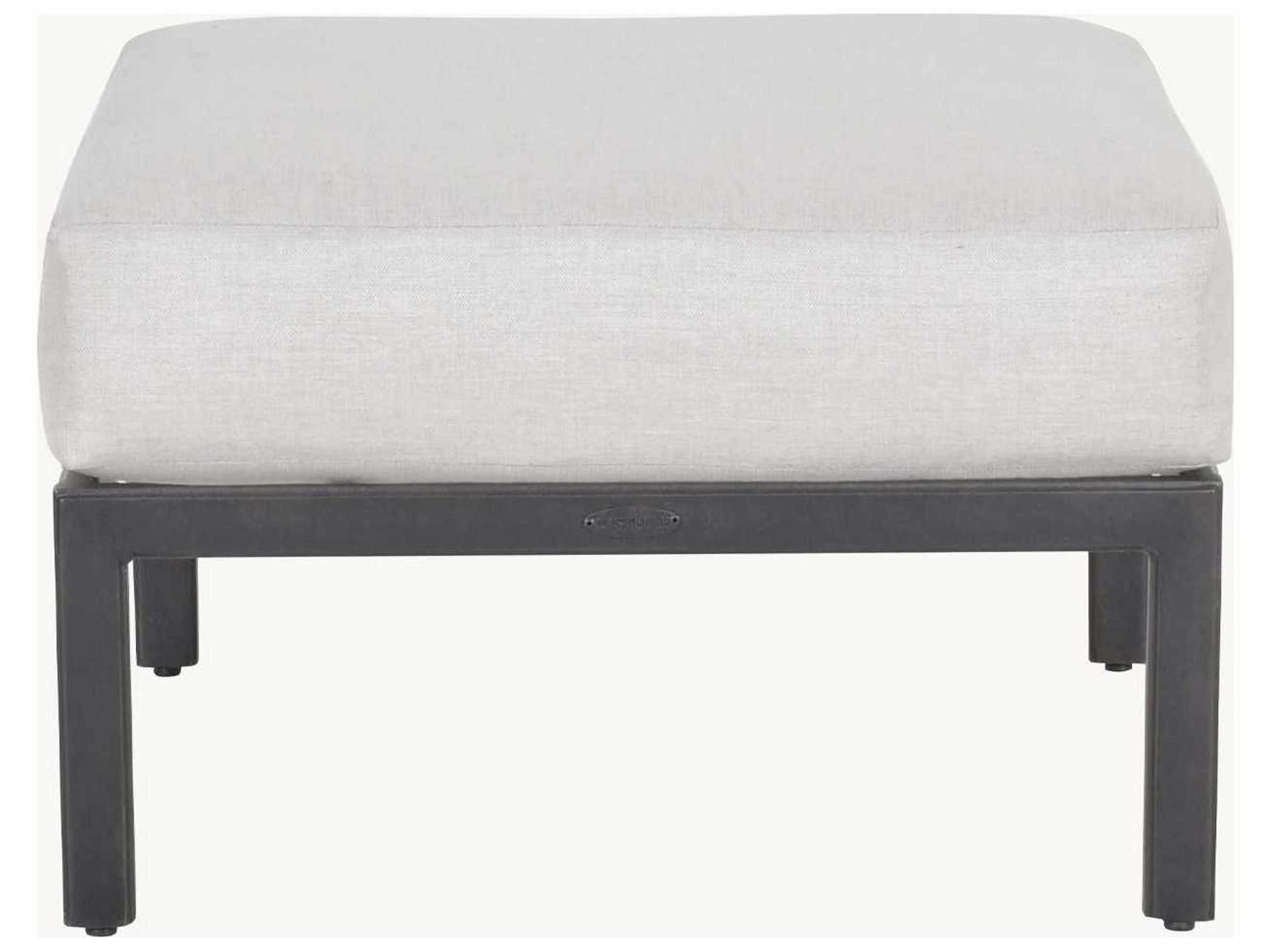 Castelle Saxton Deep Seating Aluminum Outdoor Ottoman