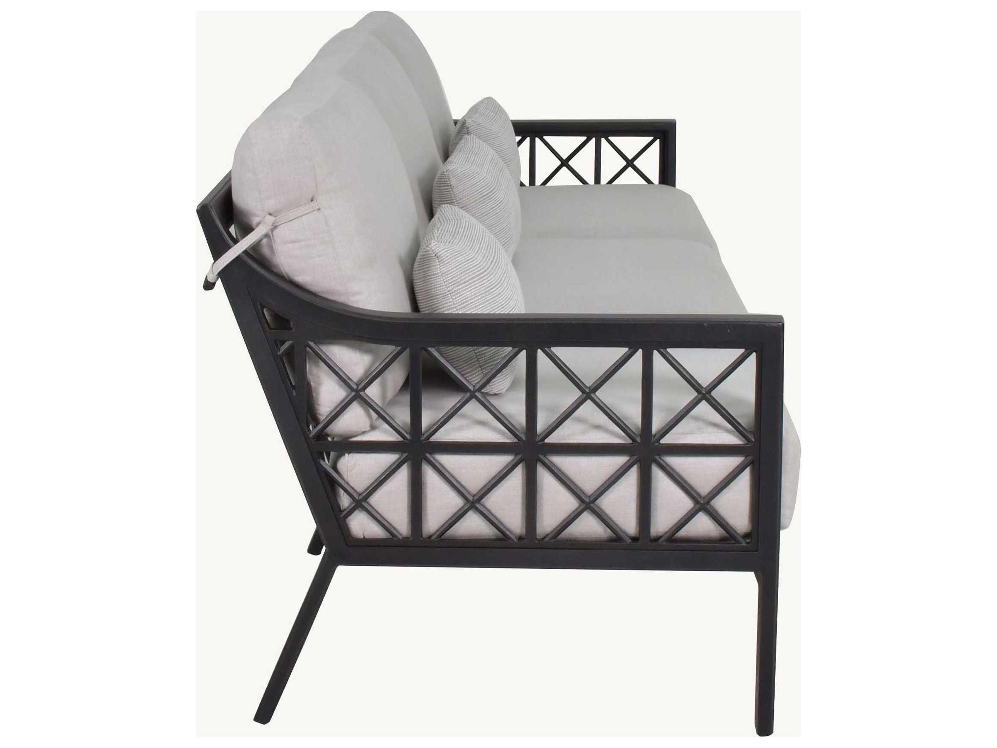 Castelle Saxton Deep Seating Aluminum Patio Sofa