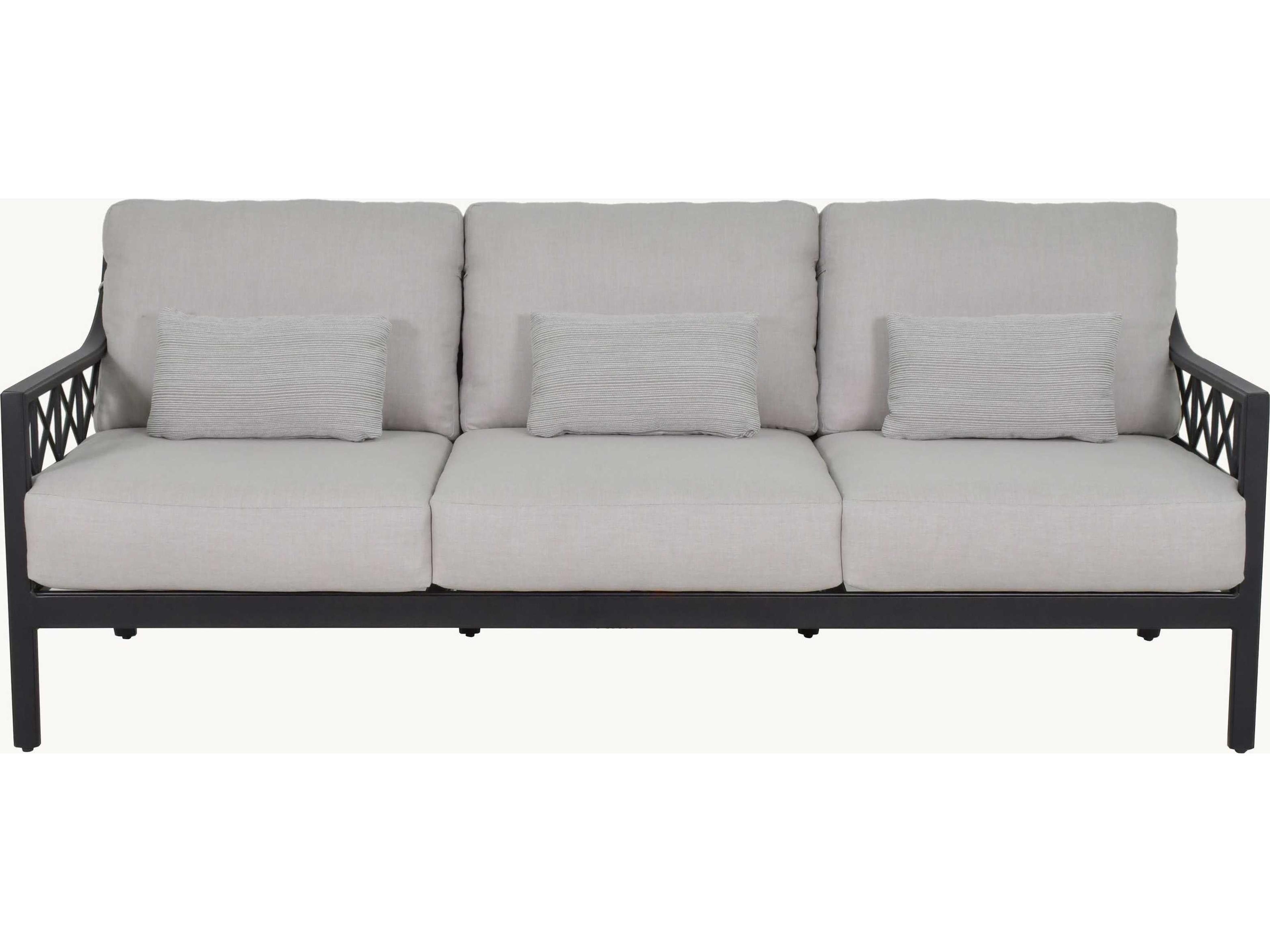 Castelle Saxton Deep Seating Aluminum Patio Sofa