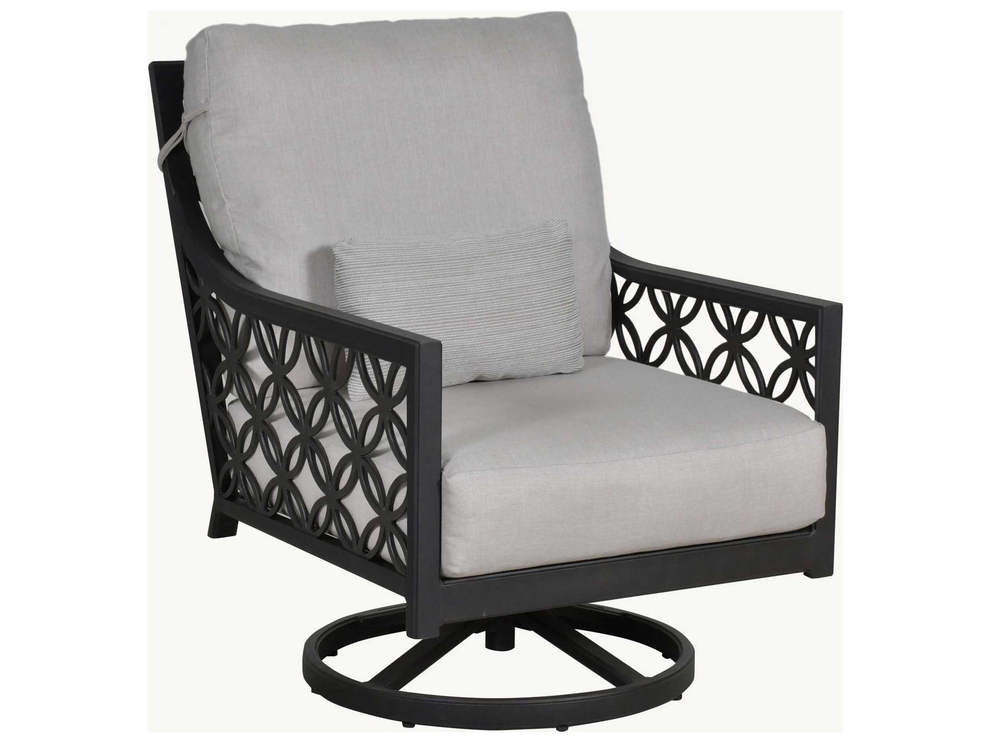 Saxton Deep Seating Aluminum High Back Swivel Rocker Outdoor Lounge Chair