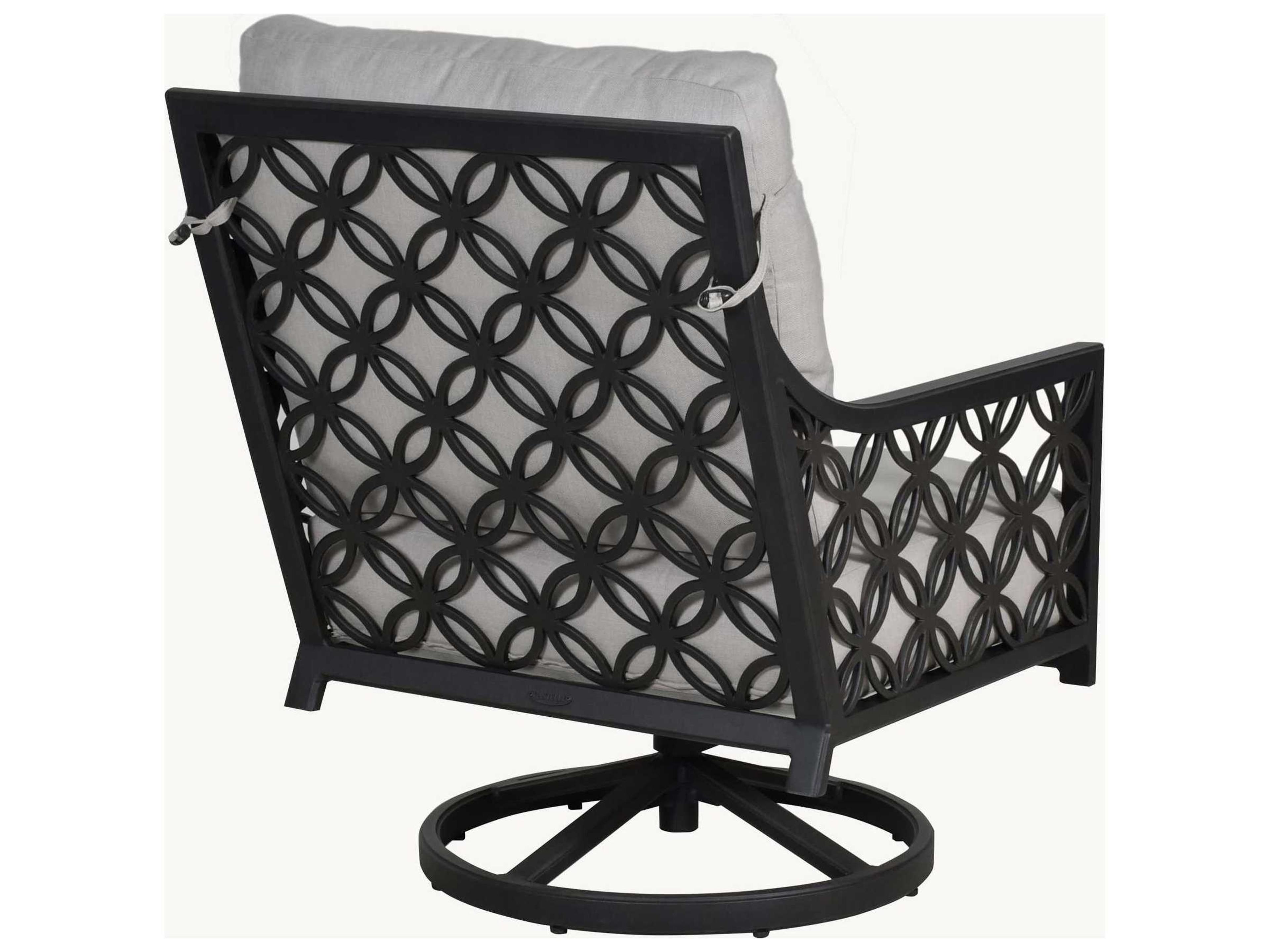 Castelle Saxton Deep Seating Aluminum High Back Swivel Rocker Outdoor Lounge Chair